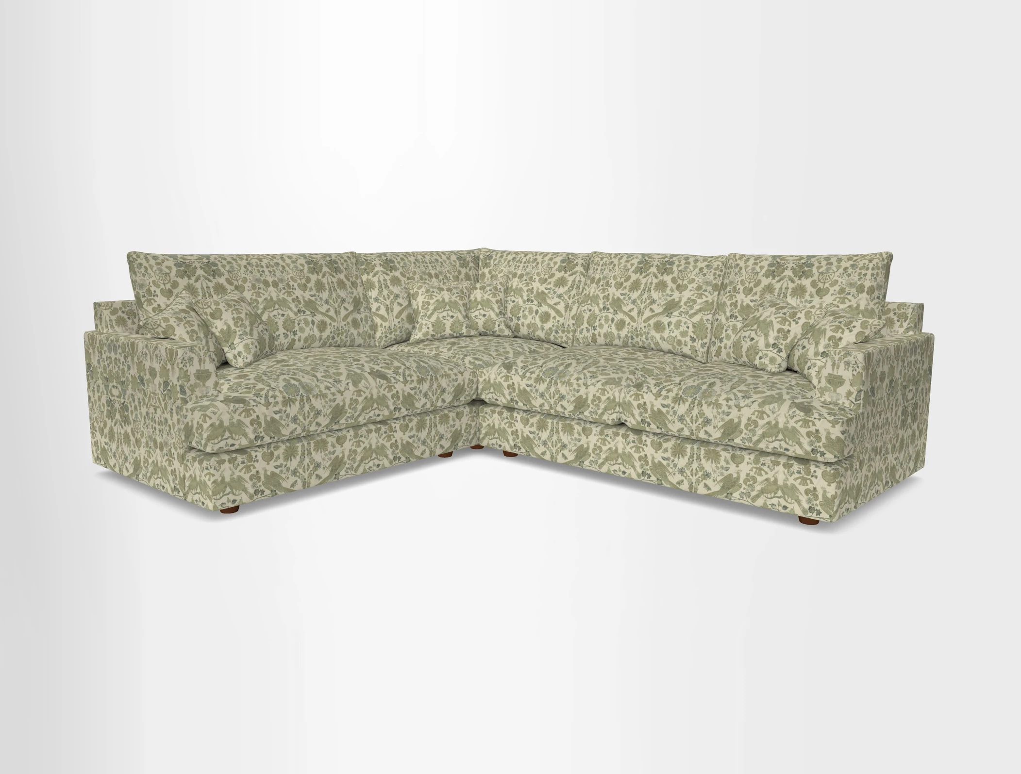 Slingsby Medium Fitted Cover Corner Unit RHF in Two Tone Plain Biscuit