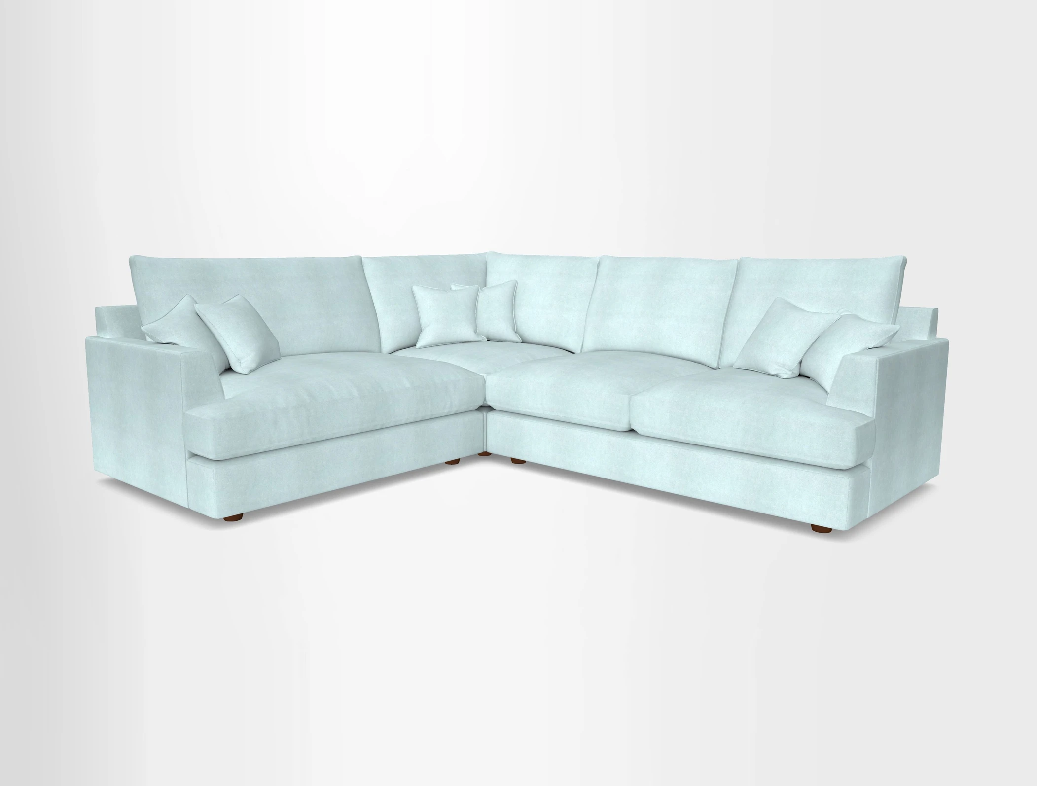 Slingsby Medium Fitted Cover Corner Unit RHF in Two Tone Plain Biscuit