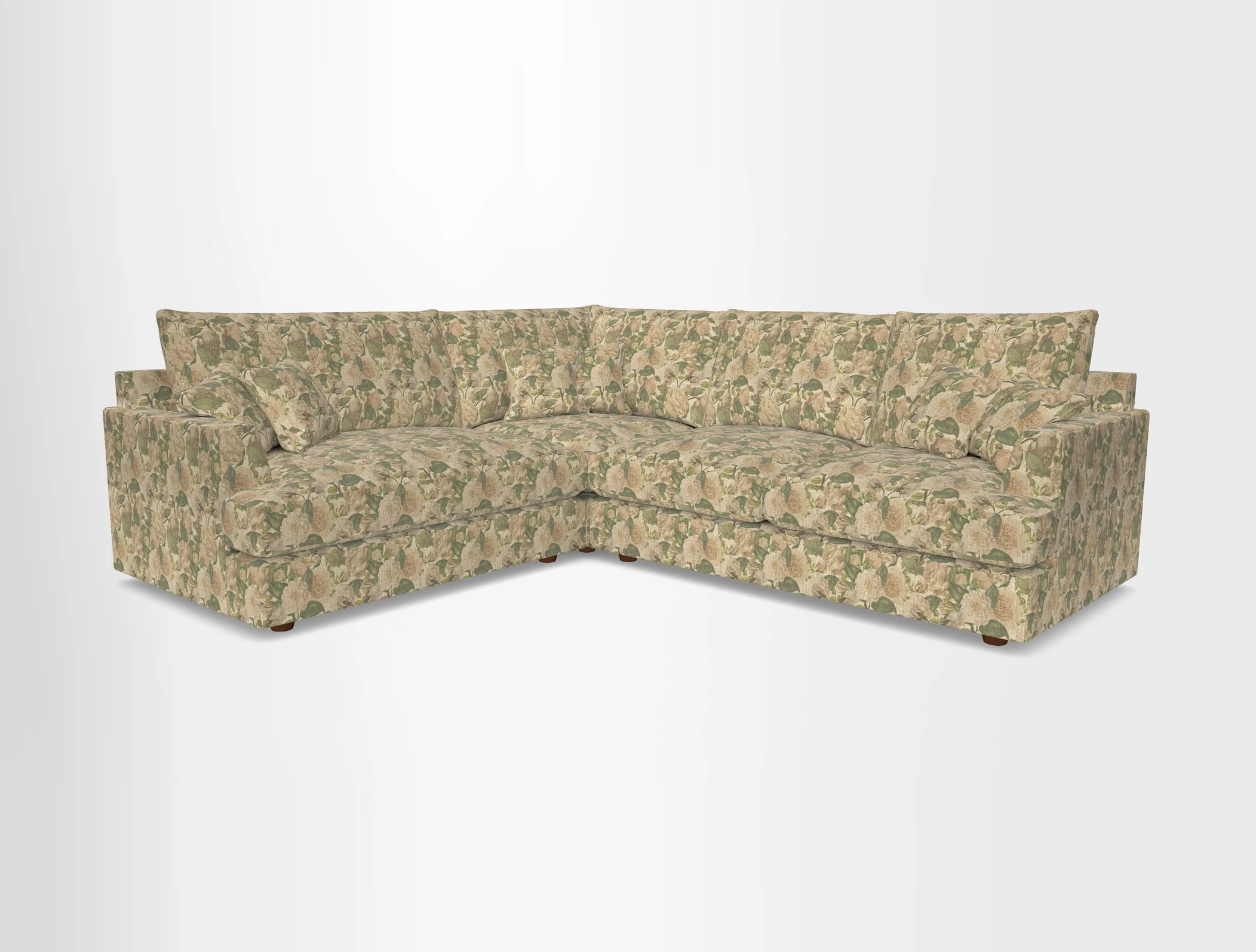 Slingsby Medium Fitted Cover Corner Unit RHF in Two Tone Plain Biscuit