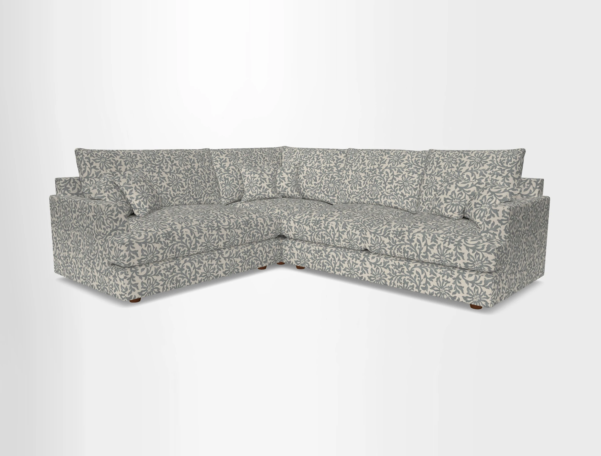 Slingsby Medium Fitted Cover Corner Unit RHF in Two Tone Plain Biscuit