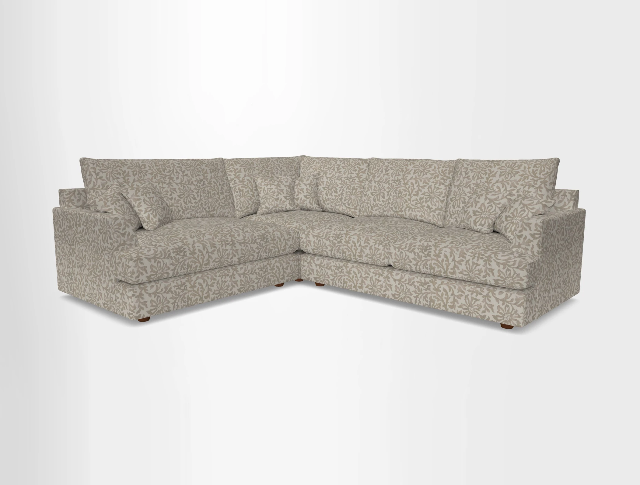 Slingsby Medium Fitted Cover Corner Unit RHF in Two Tone Plain Biscuit