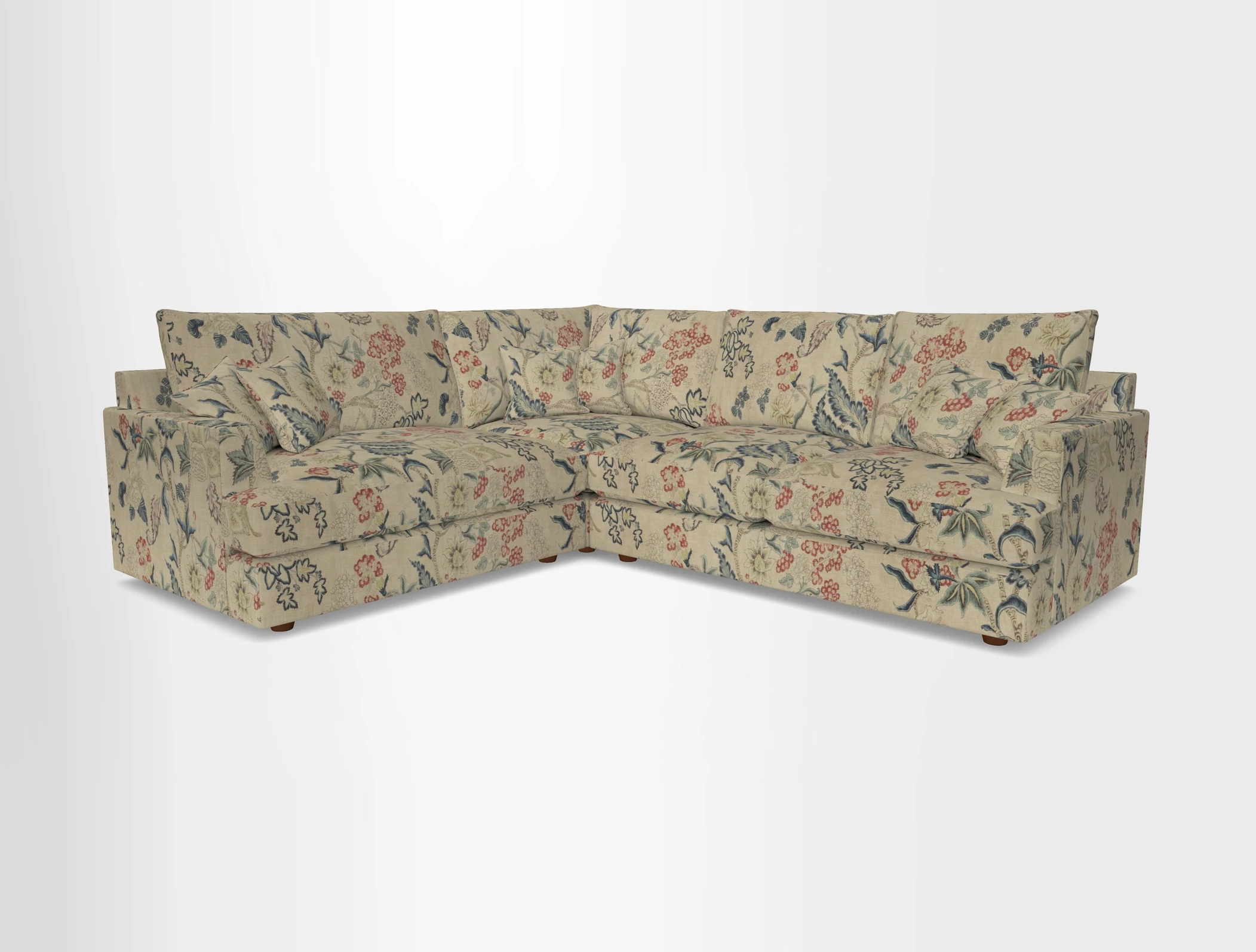 Slingsby Medium Fitted Cover Corner Unit RHF in Two Tone Plain Biscuit
