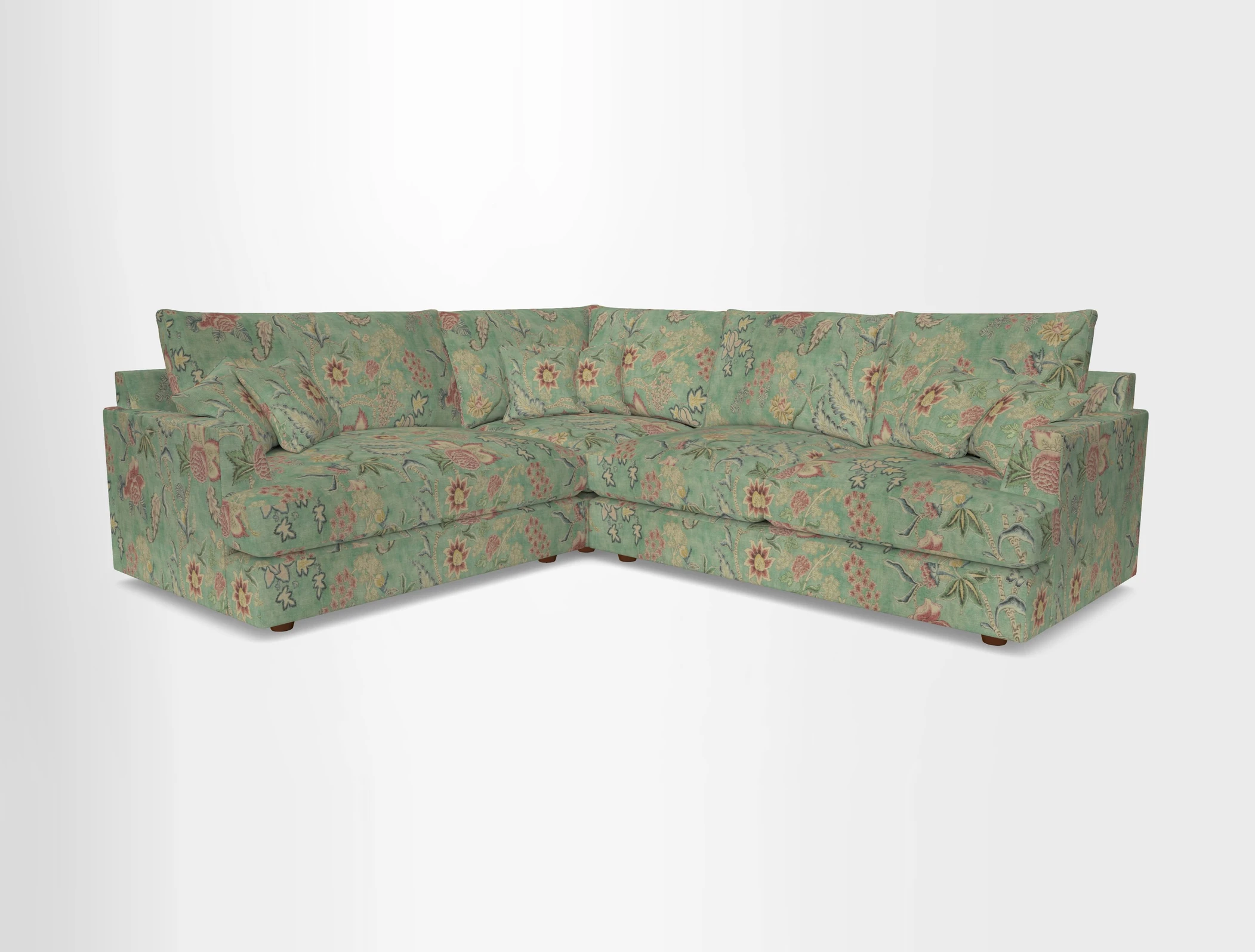Slingsby Medium Fitted Cover Corner Unit RHF in Two Tone Plain Biscuit