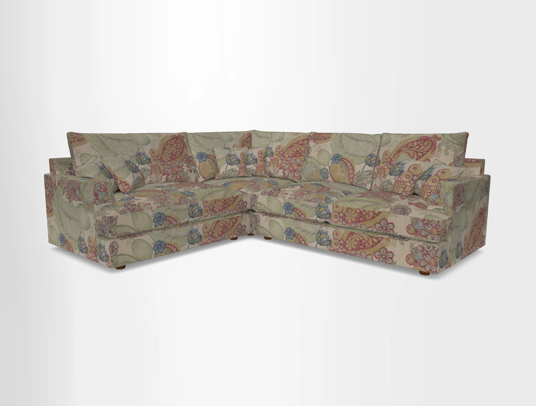 Slingsby Medium Fitted Cover Corner Unit RHF in Two Tone Plain Biscuit
