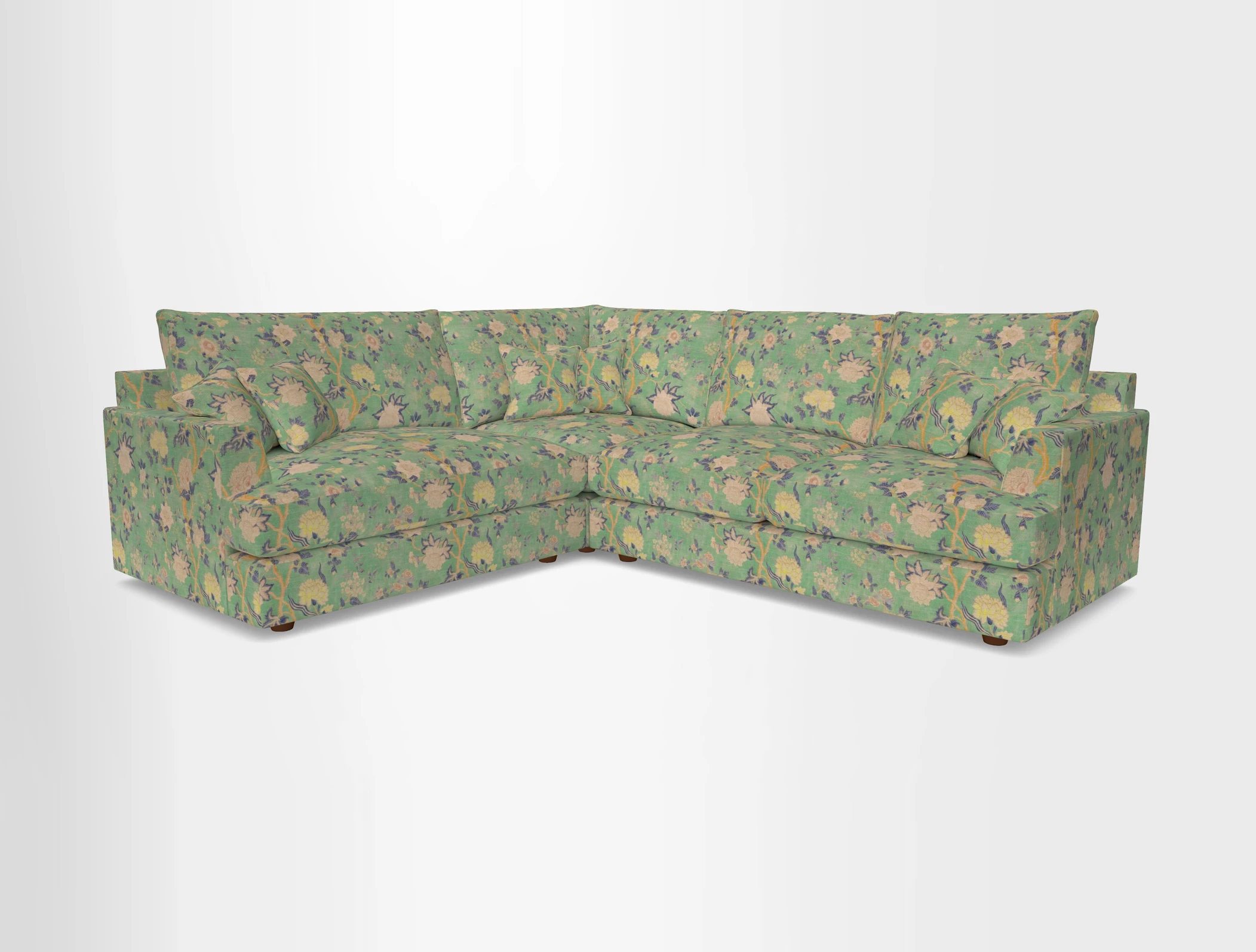 Slingsby Medium Fitted Cover Corner Unit RHF in Two Tone Plain Biscuit