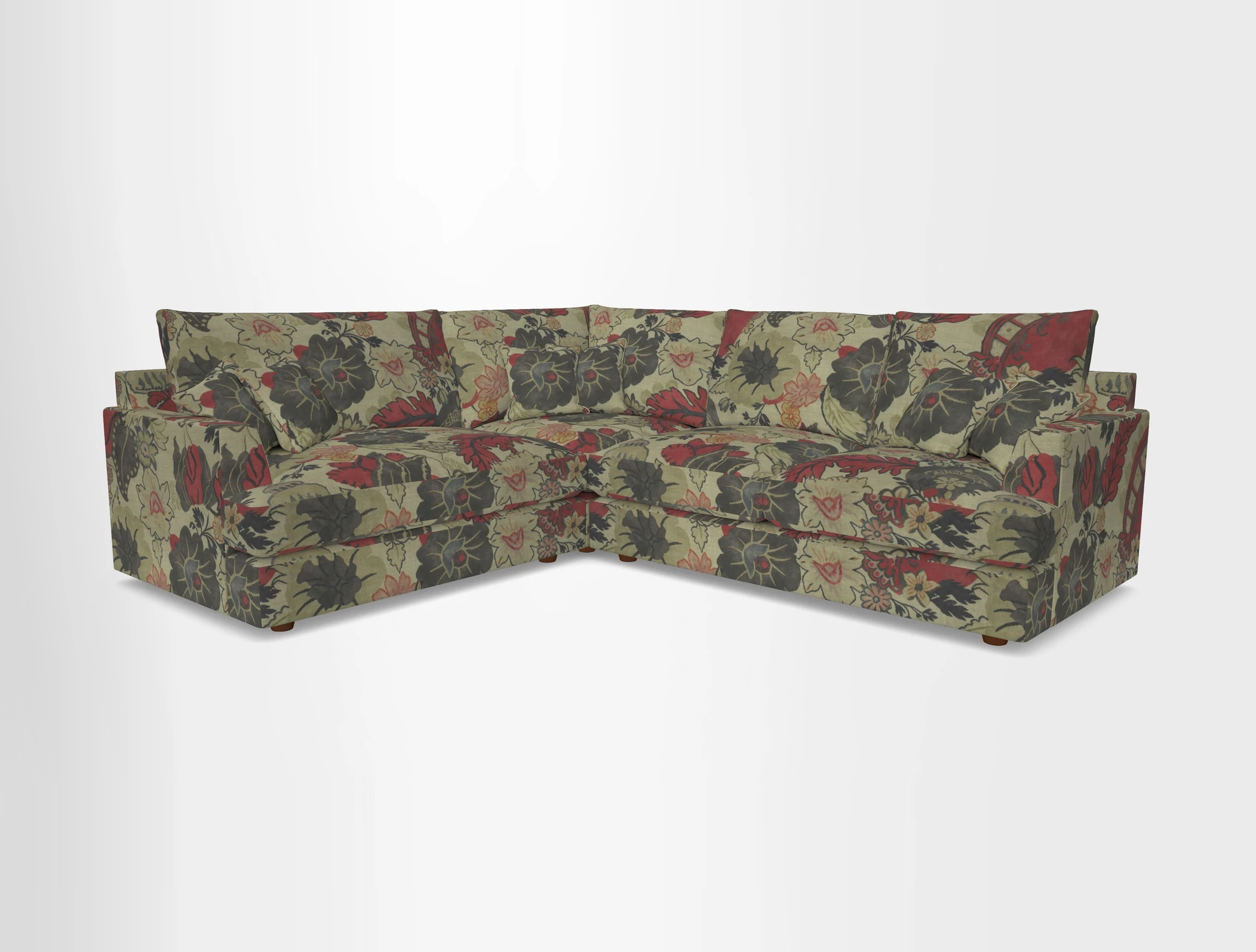 Slingsby Medium Fitted Cover Corner Unit RHF in Two Tone Plain Biscuit