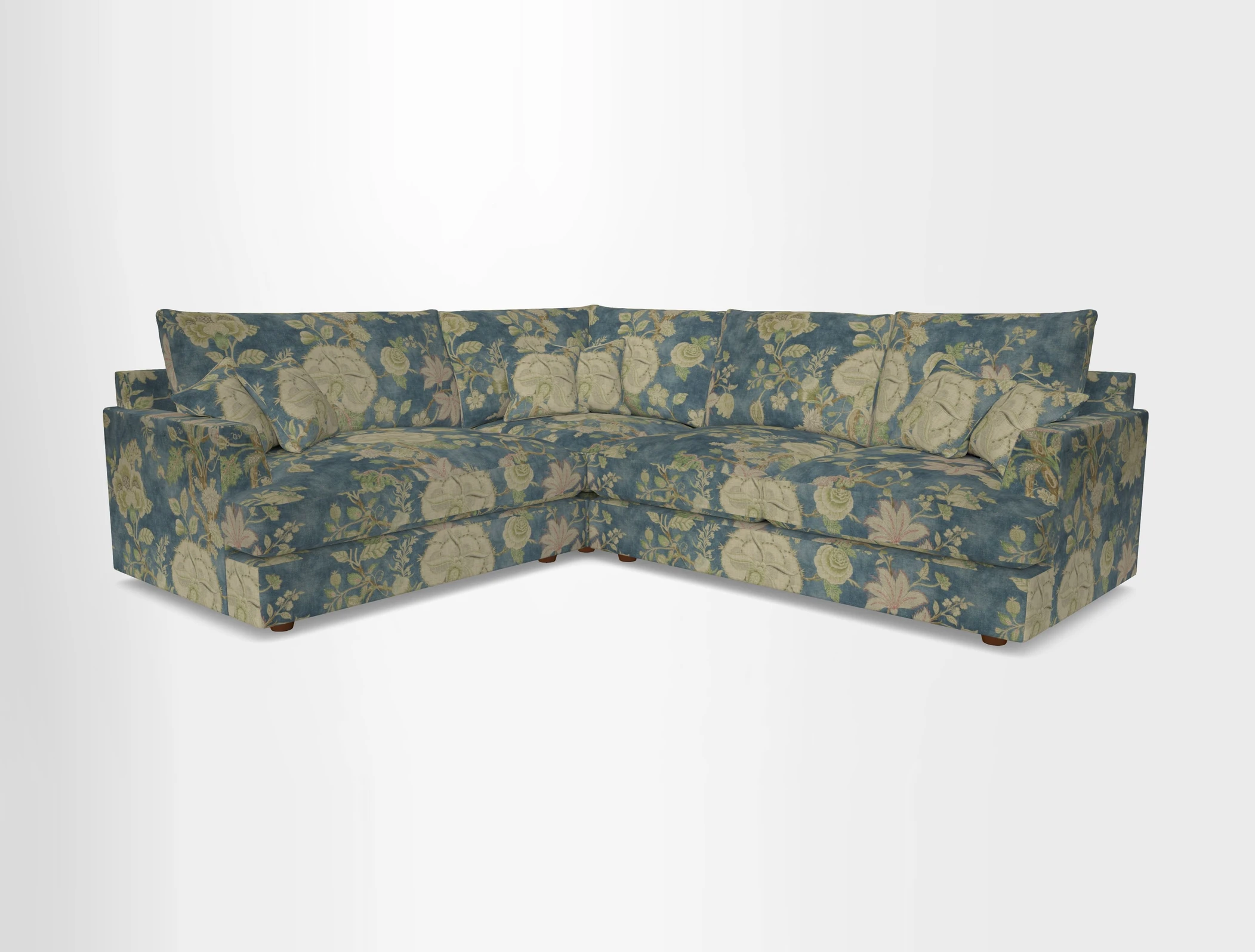Slingsby Medium Fitted Cover Corner Unit RHF in Two Tone Plain Biscuit