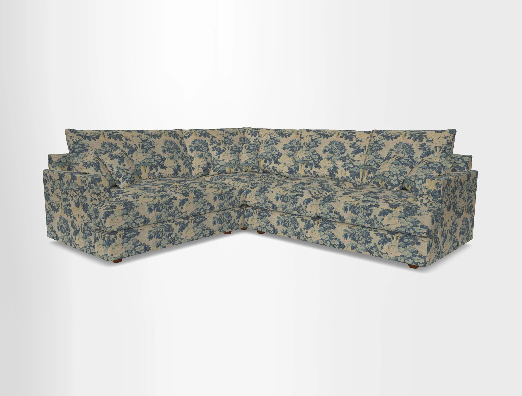 Slingsby Medium Fitted Cover Corner Unit RHF in Two Tone Plain Biscuit