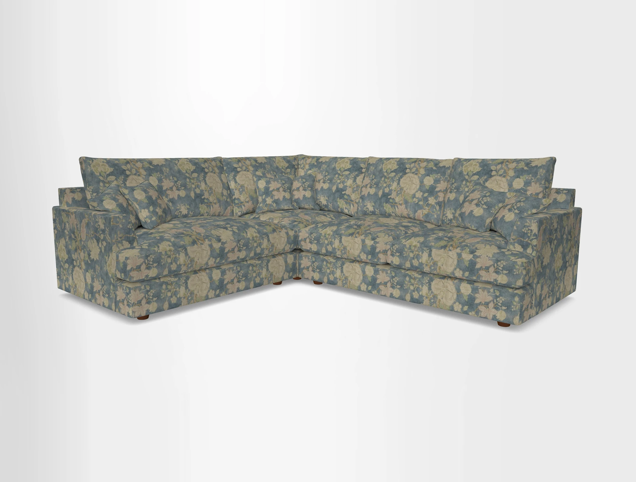 Slingsby Medium Fitted Cover Corner Unit RHF in Two Tone Plain Biscuit