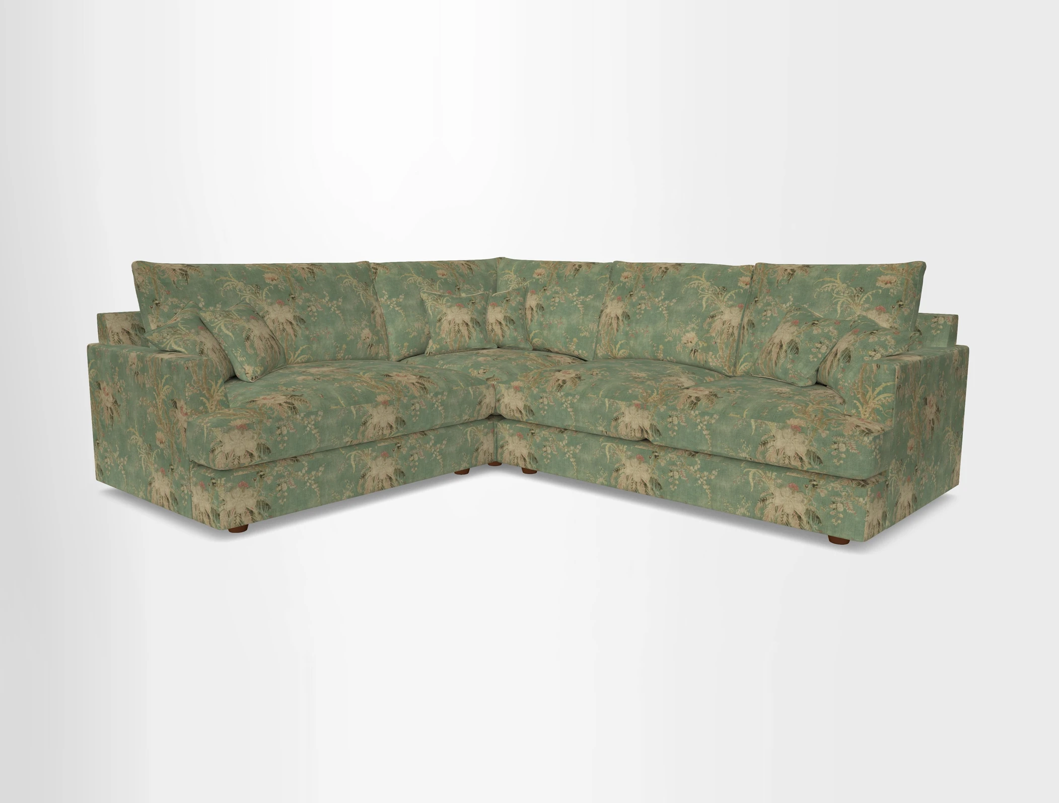 Slingsby Medium Fitted Cover Corner Unit RHF in Two Tone Plain Biscuit