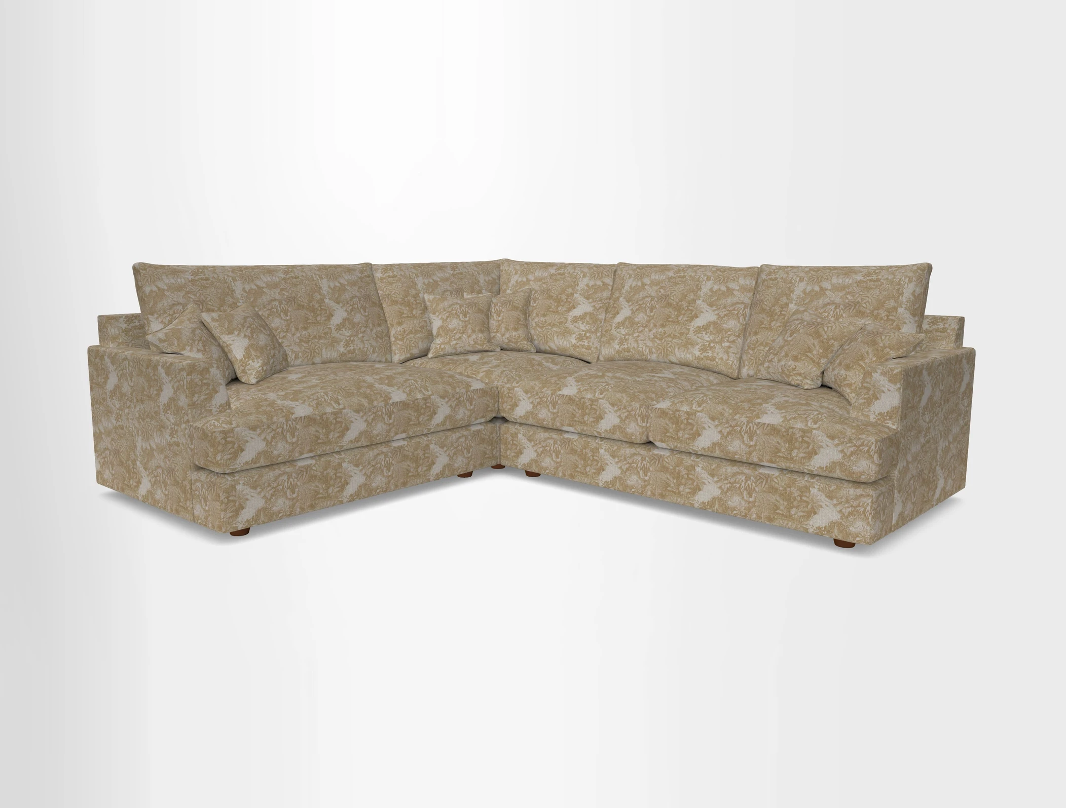 Slingsby Medium Fitted Cover Corner Unit RHF in Two Tone Plain Biscuit