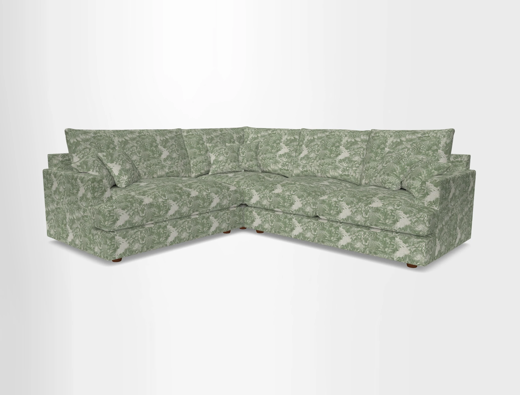 Slingsby Medium Fitted Cover Corner Unit RHF in Two Tone Plain Biscuit