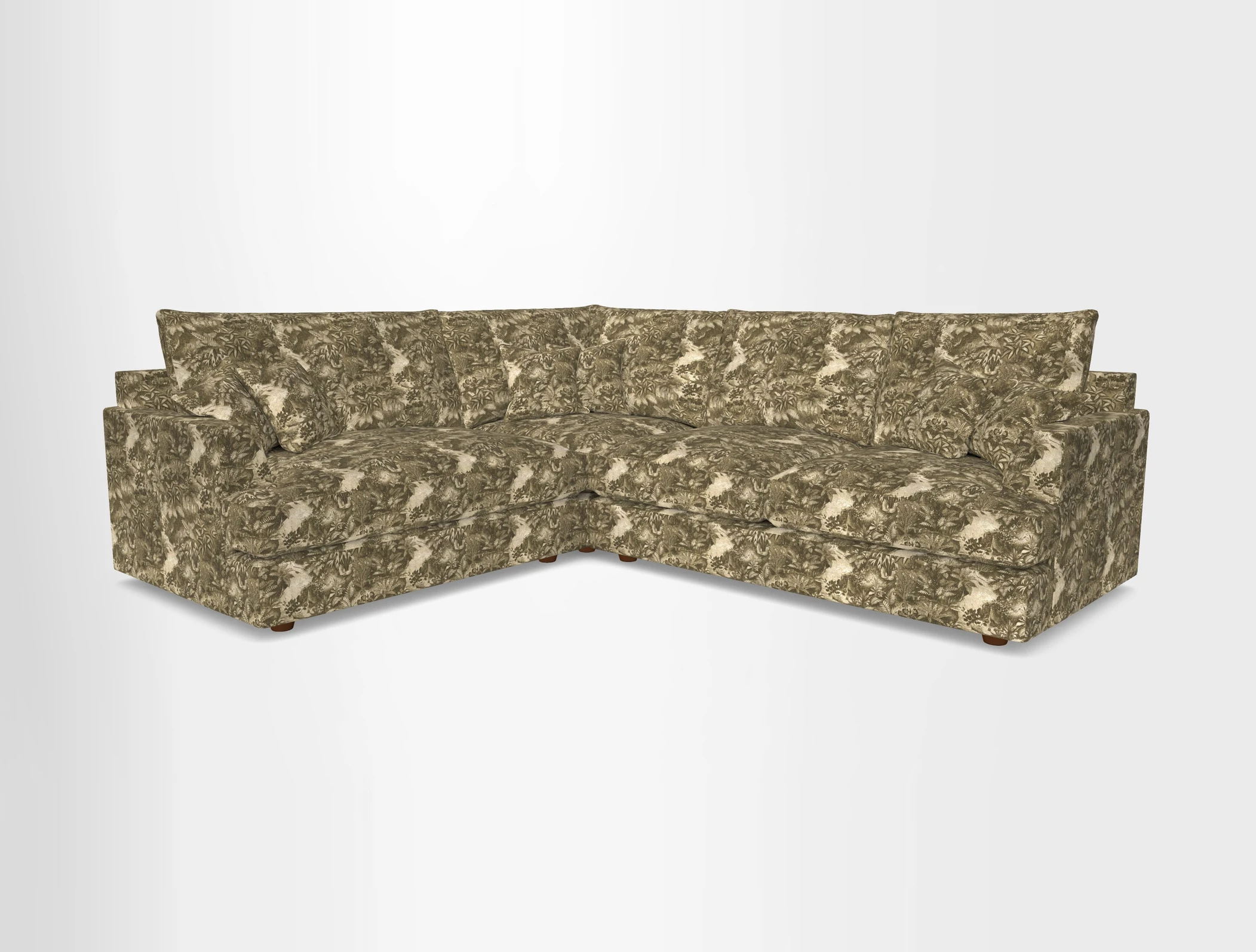 Slingsby Medium Fitted Cover Corner Unit RHF in Two Tone Plain Biscuit