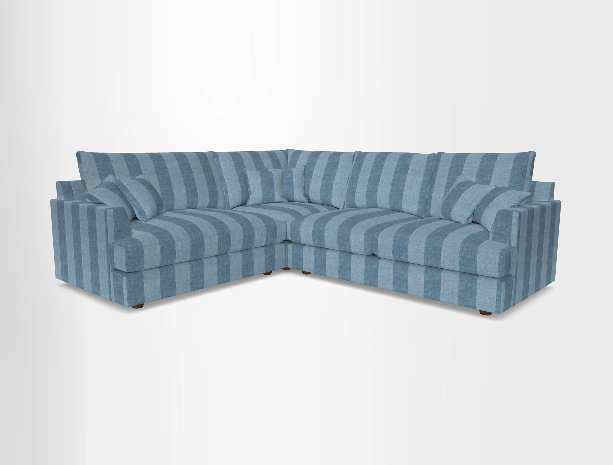Slingsby Medium Fitted Cover Corner Unit RHF in Two Tone Plain Biscuit