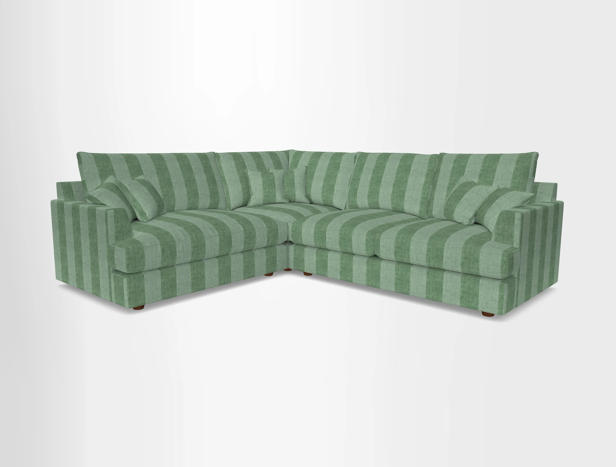 Slingsby Medium Fitted Cover Corner Unit RHF in Two Tone Plain Biscuit