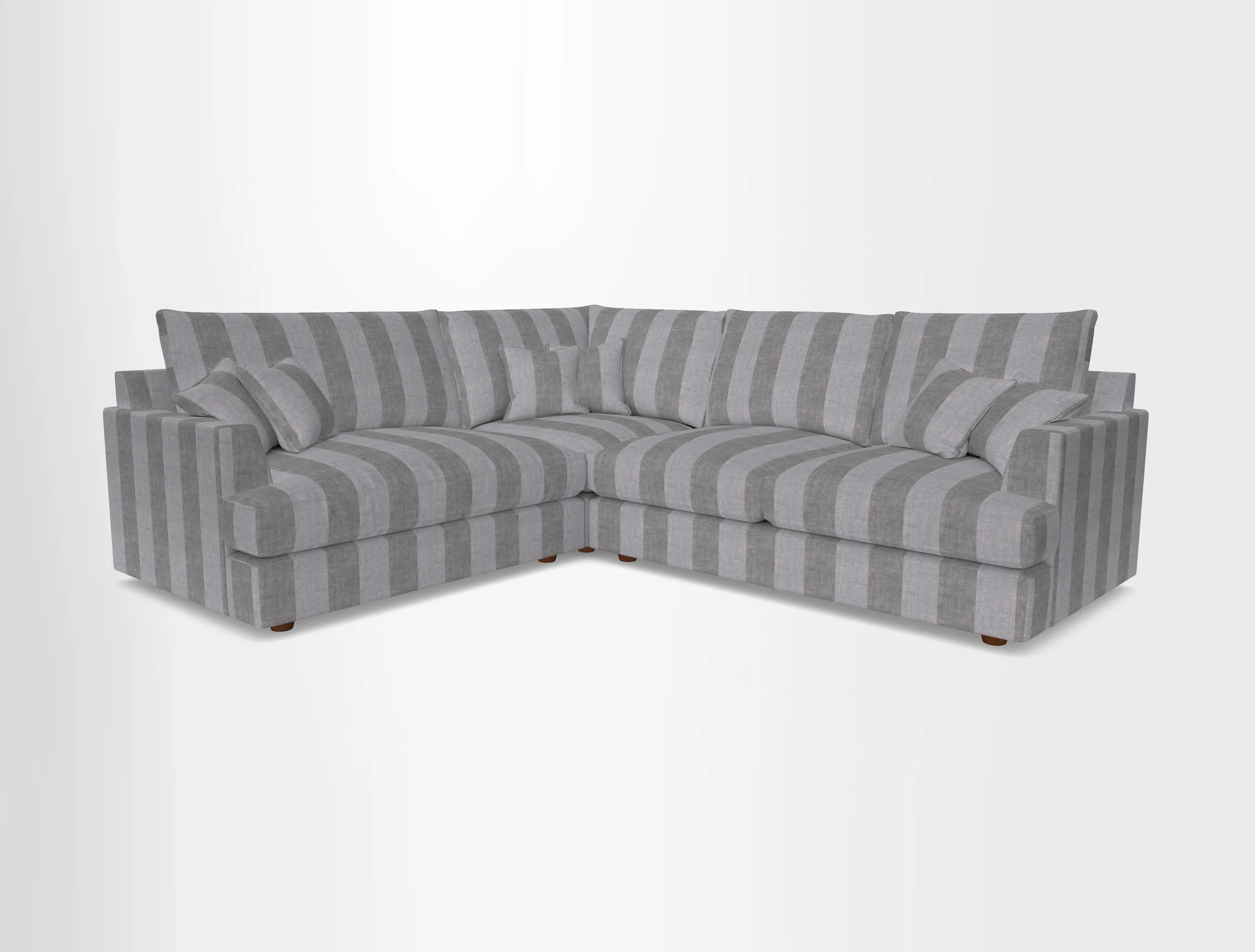Slingsby Medium Fitted Cover Corner Unit RHF in Two Tone Plain Biscuit