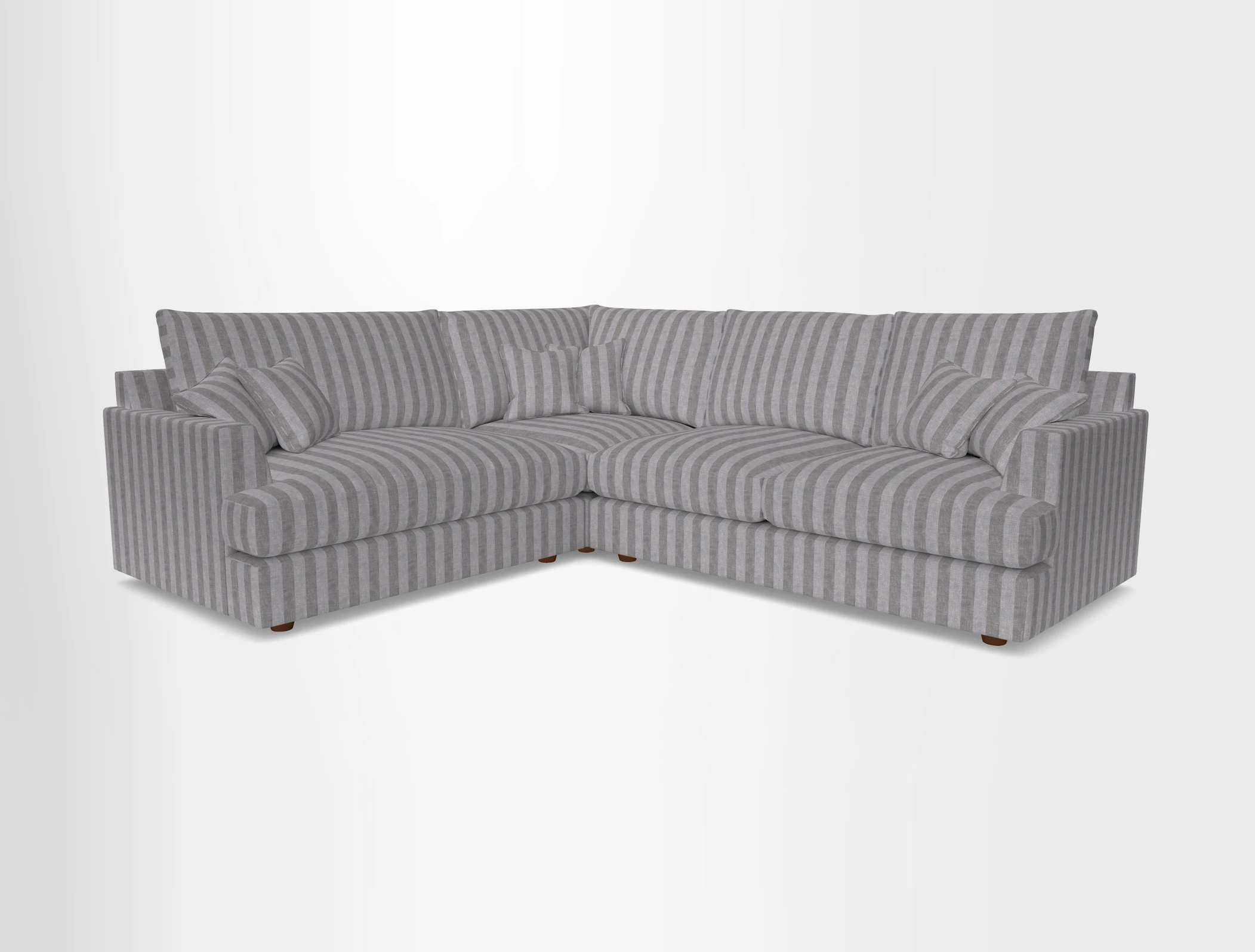 Slingsby Medium Fitted Cover Corner Unit RHF in Two Tone Plain Biscuit