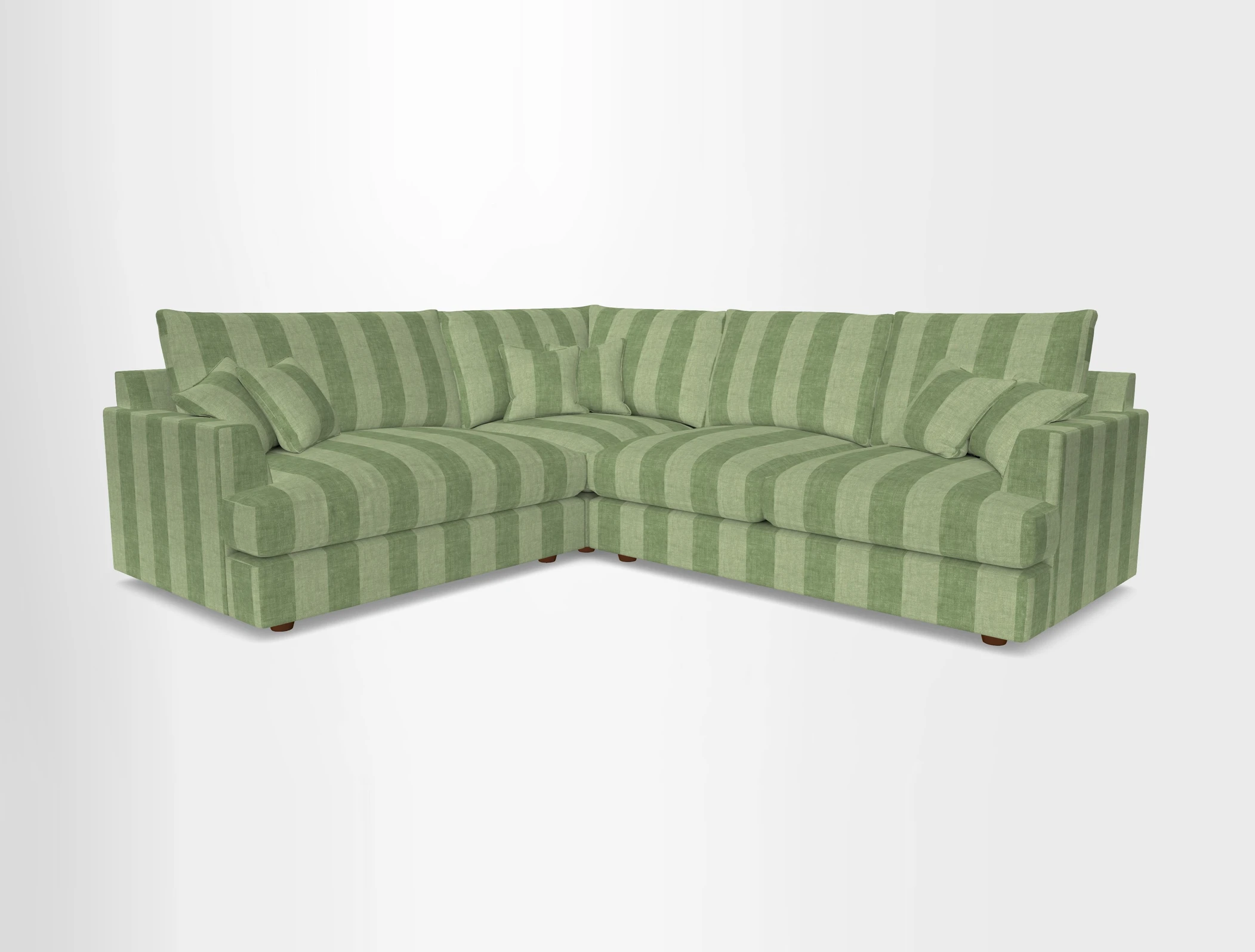 Slingsby Medium Fitted Cover Corner Unit RHF in Two Tone Plain Biscuit