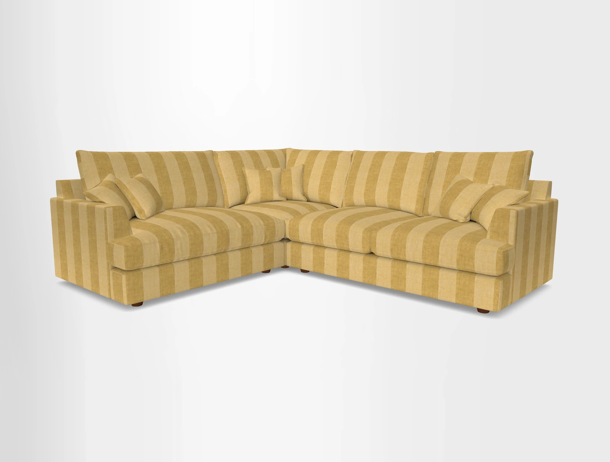 Slingsby Medium Fitted Cover Corner Unit RHF in Two Tone Plain Biscuit