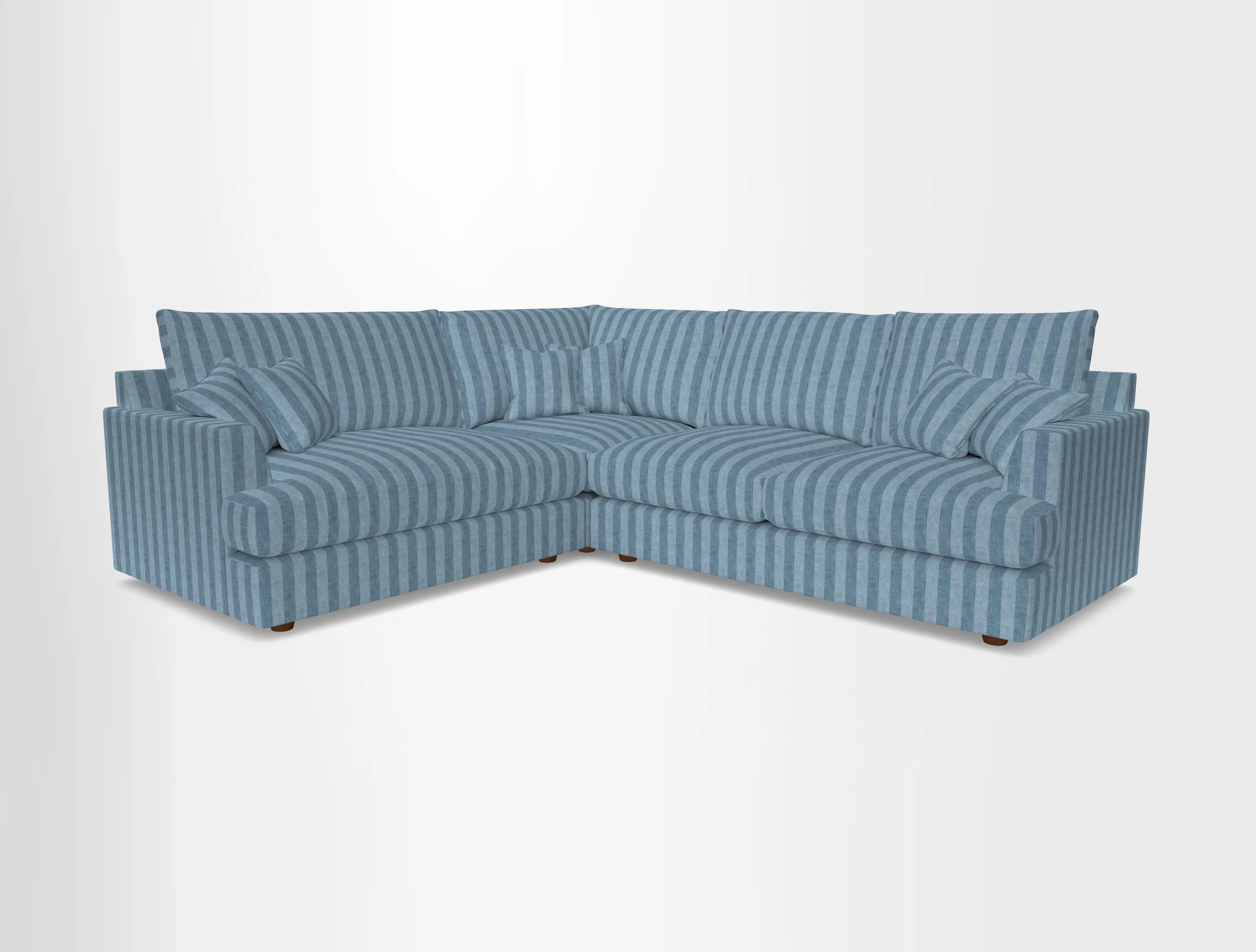 Slingsby Medium Fitted Cover Corner Unit RHF in Two Tone Plain Biscuit