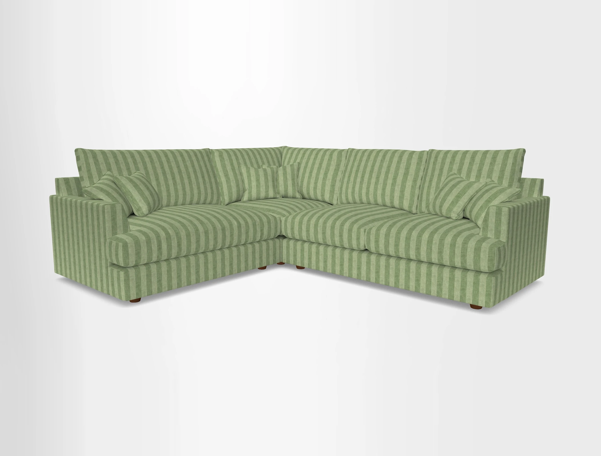 Slingsby Medium Fitted Cover Corner Unit RHF in Two Tone Plain Biscuit
