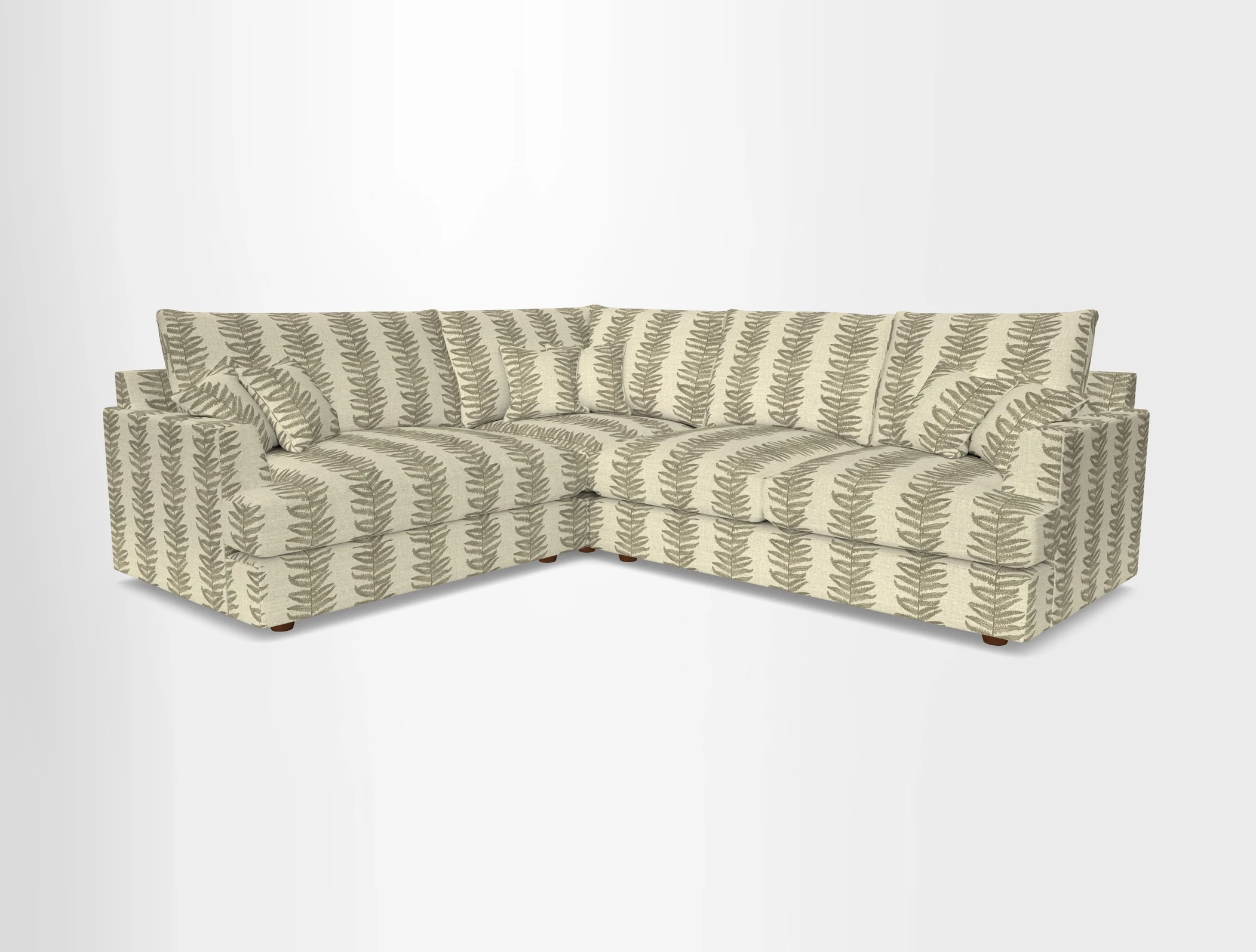 Slingsby Medium Fitted Cover Corner Unit RHF in Two Tone Plain Biscuit