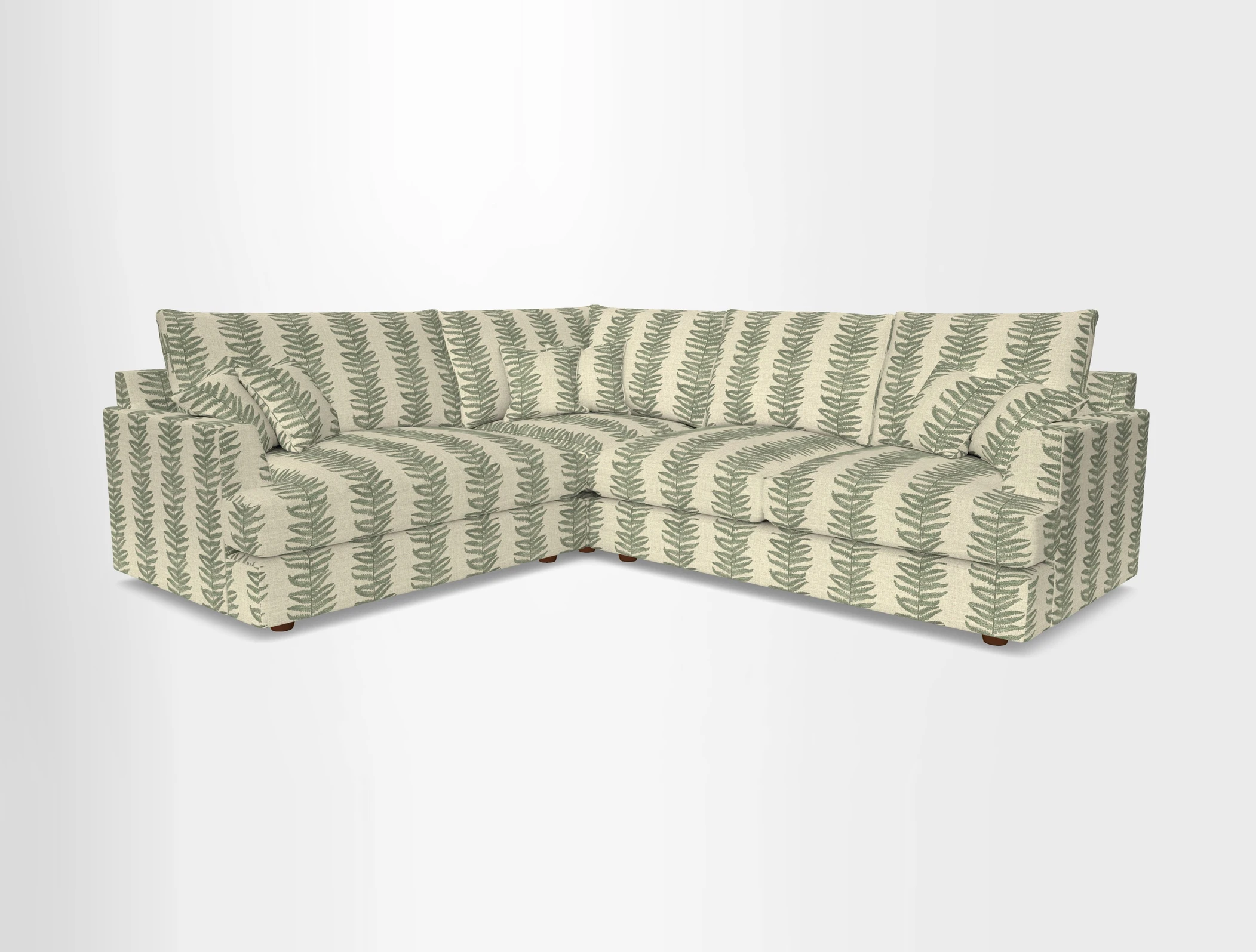 Slingsby Medium Fitted Cover Corner Unit RHF in Two Tone Plain Biscuit