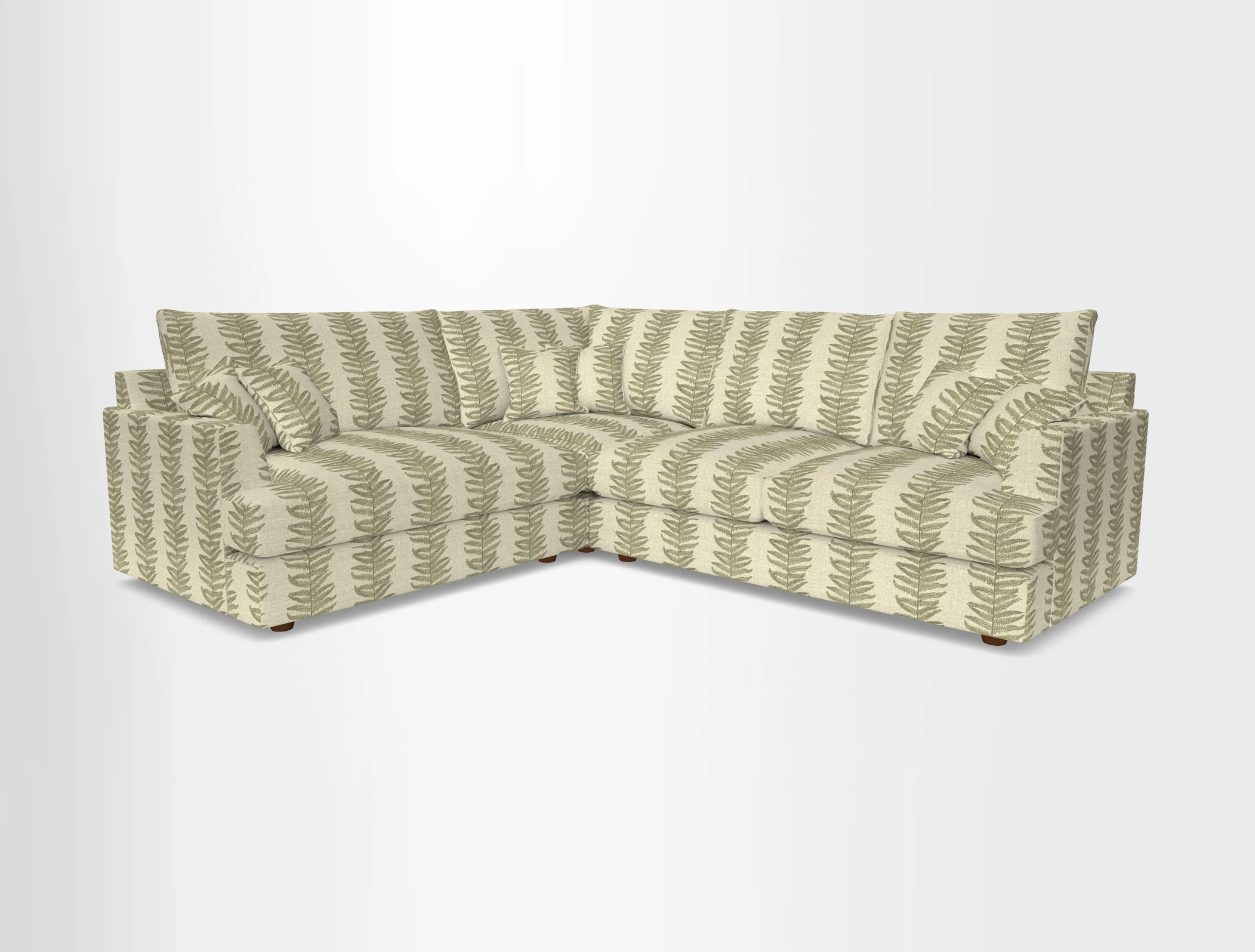Slingsby Medium Fitted Cover Corner Unit RHF in Two Tone Plain Biscuit