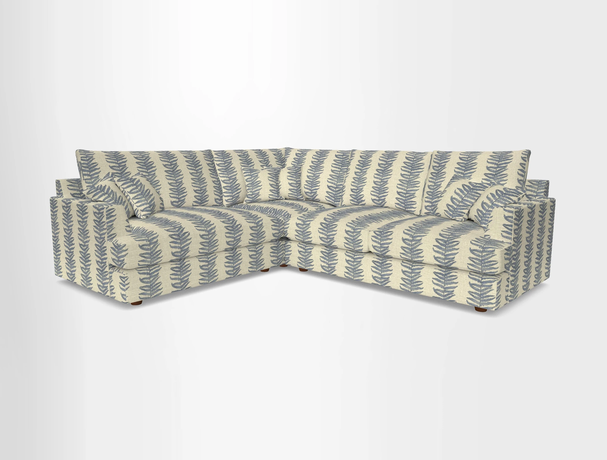 Slingsby Medium Fitted Cover Corner Unit RHF in Two Tone Plain Biscuit