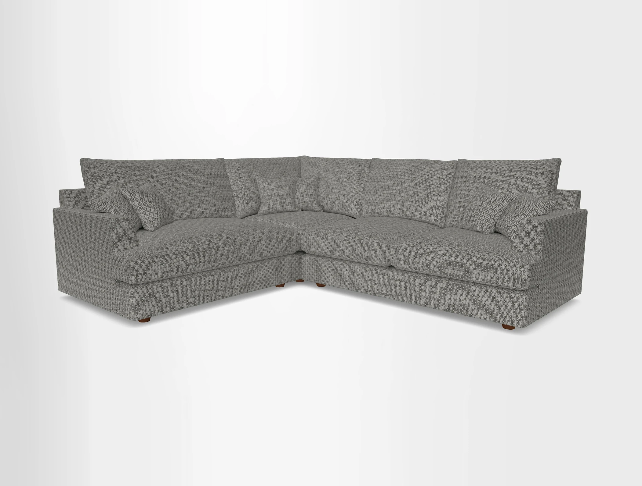 Slingsby Medium Fitted Cover Corner Unit RHF in Two Tone Plain Biscuit