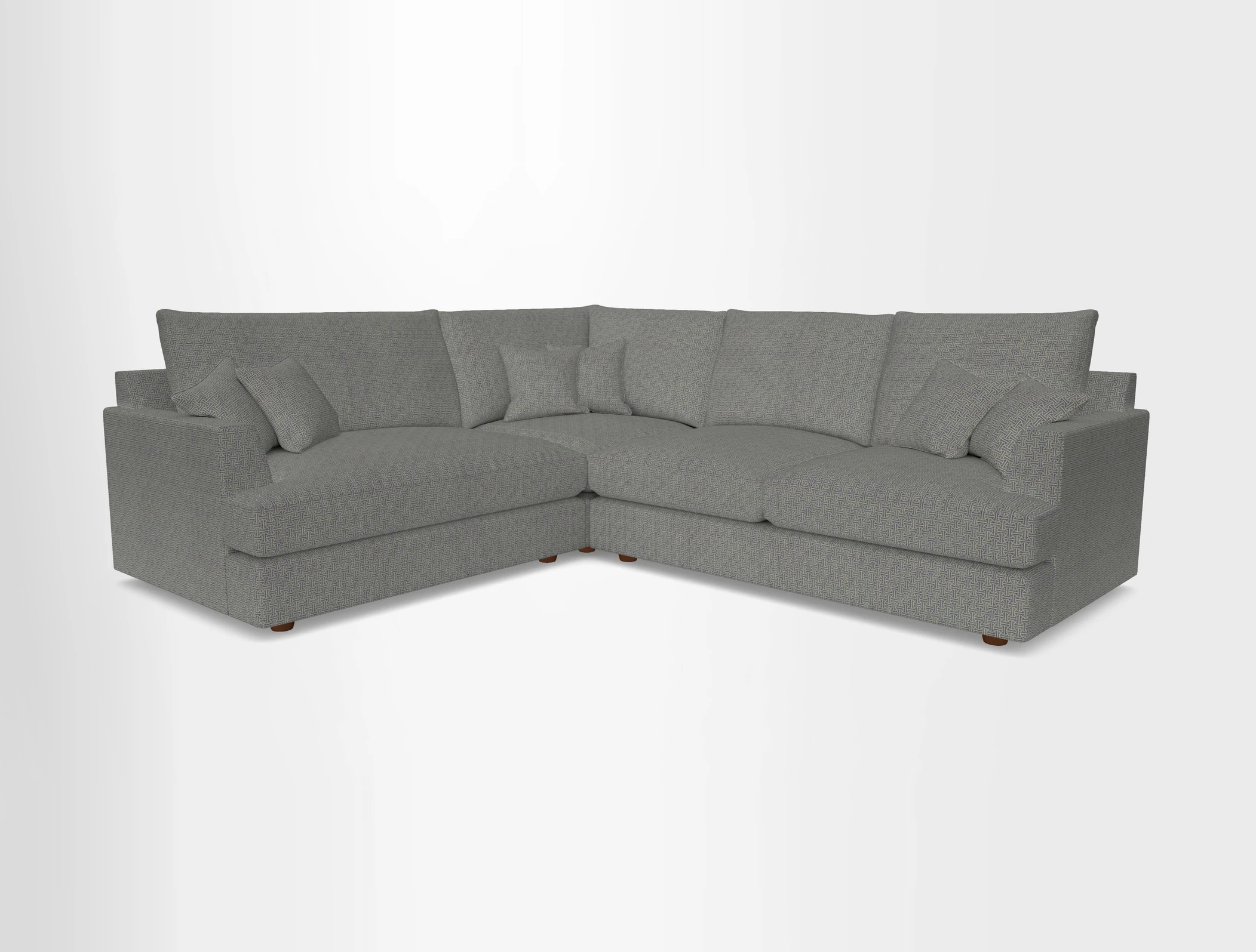Slingsby Medium Fitted Cover Corner Unit RHF in Two Tone Plain Biscuit