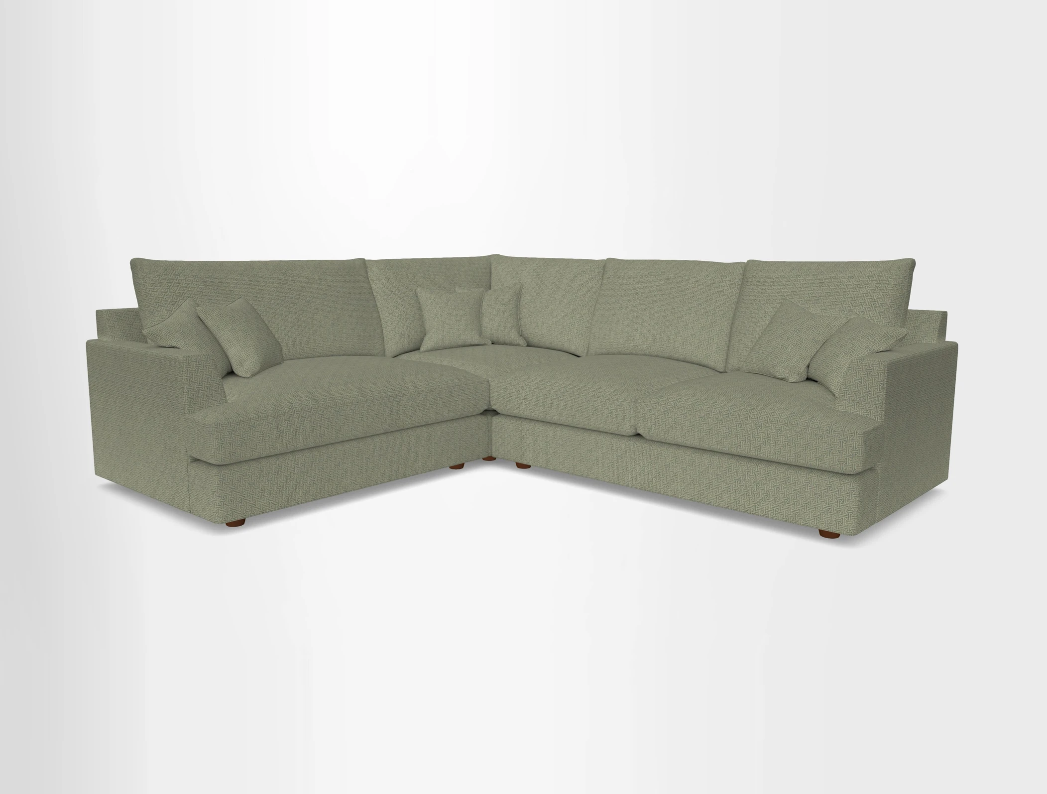 Slingsby Medium Fitted Cover Corner Unit RHF in Two Tone Plain Biscuit