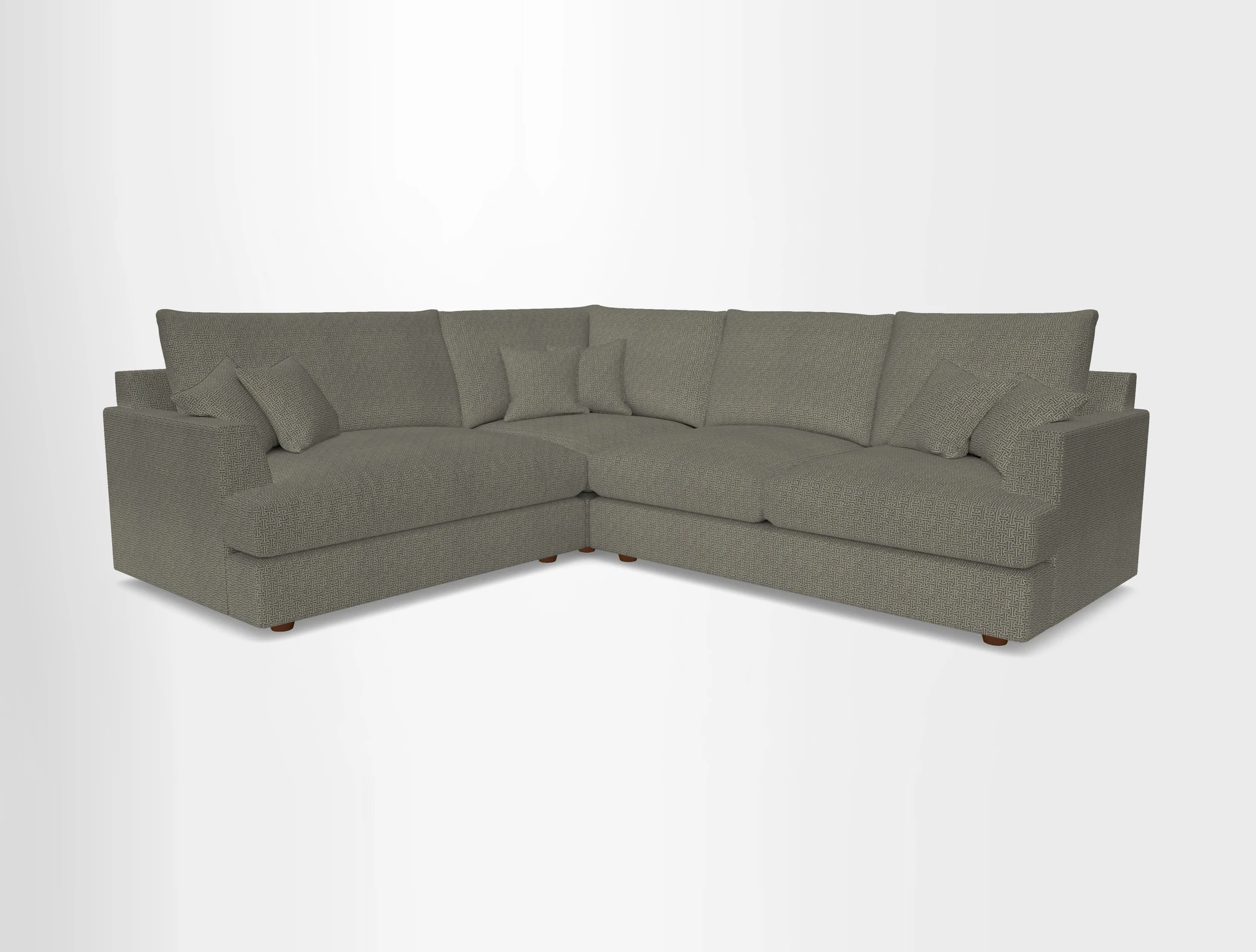 Slingsby Medium Fitted Cover Corner Unit RHF in Two Tone Plain Biscuit