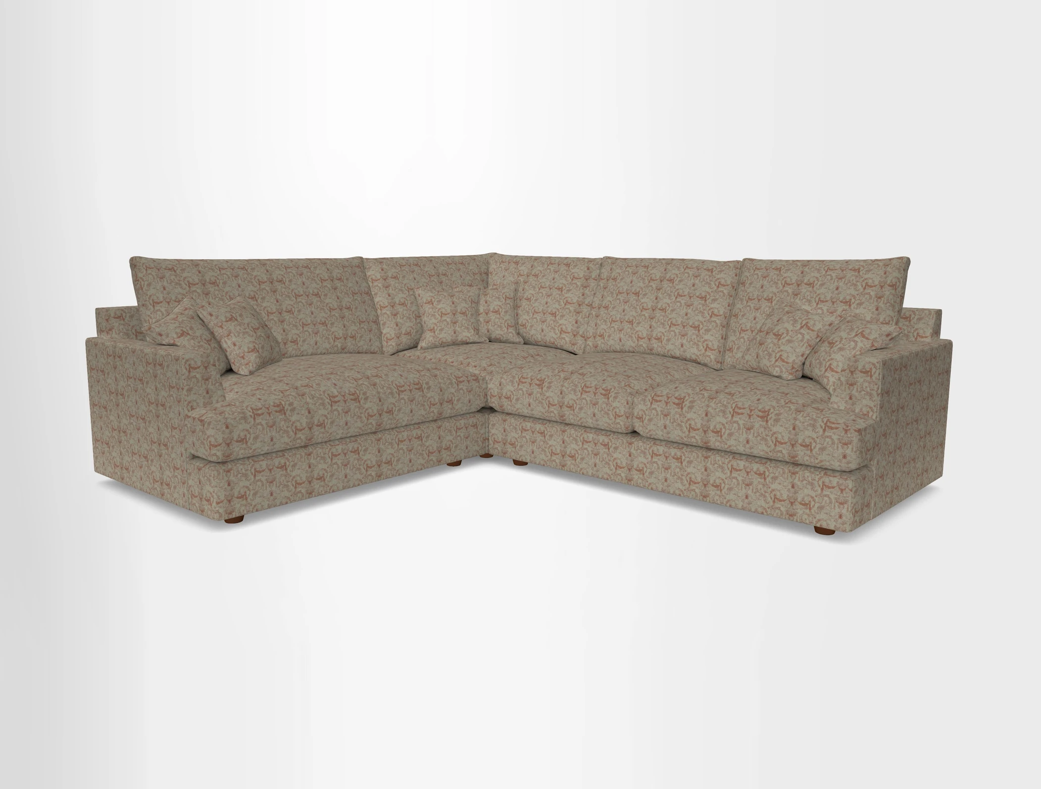 Slingsby Medium Fitted Cover Corner Unit RHF in Two Tone Plain Biscuit