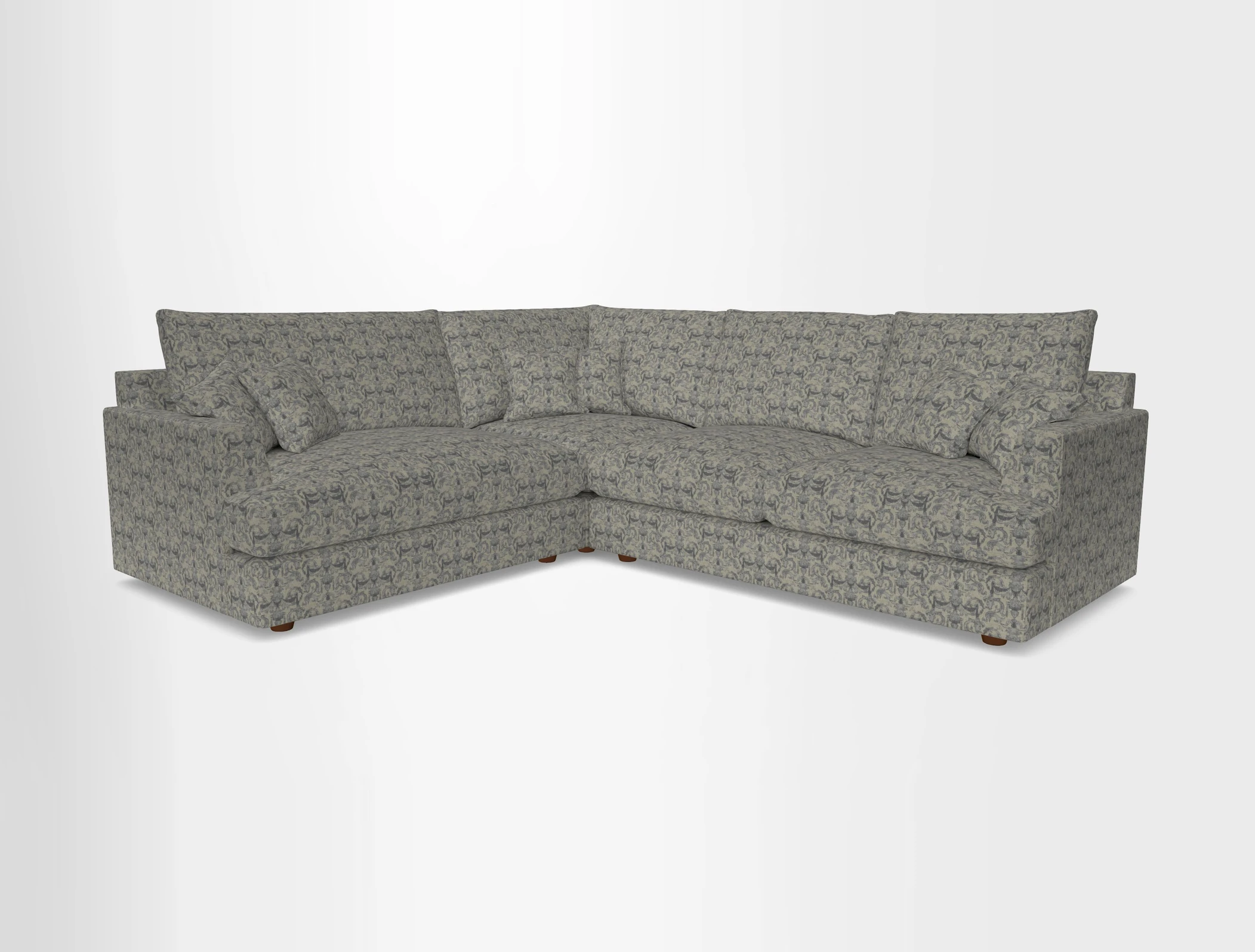 Slingsby Medium Fitted Cover Corner Unit RHF in Two Tone Plain Biscuit