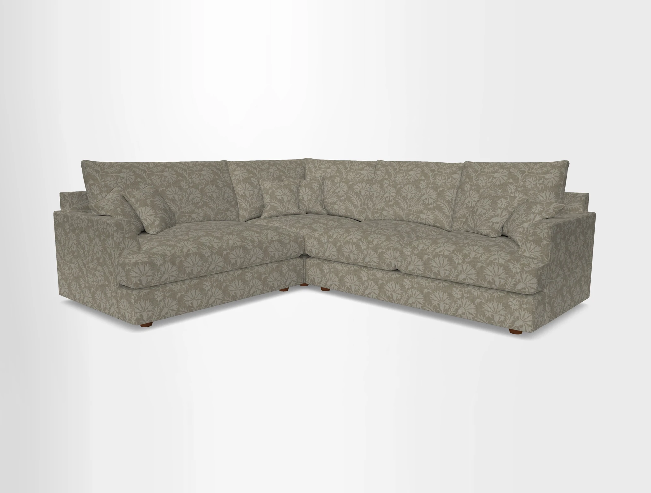 Slingsby Medium Fitted Cover Corner Unit RHF in Two Tone Plain Biscuit