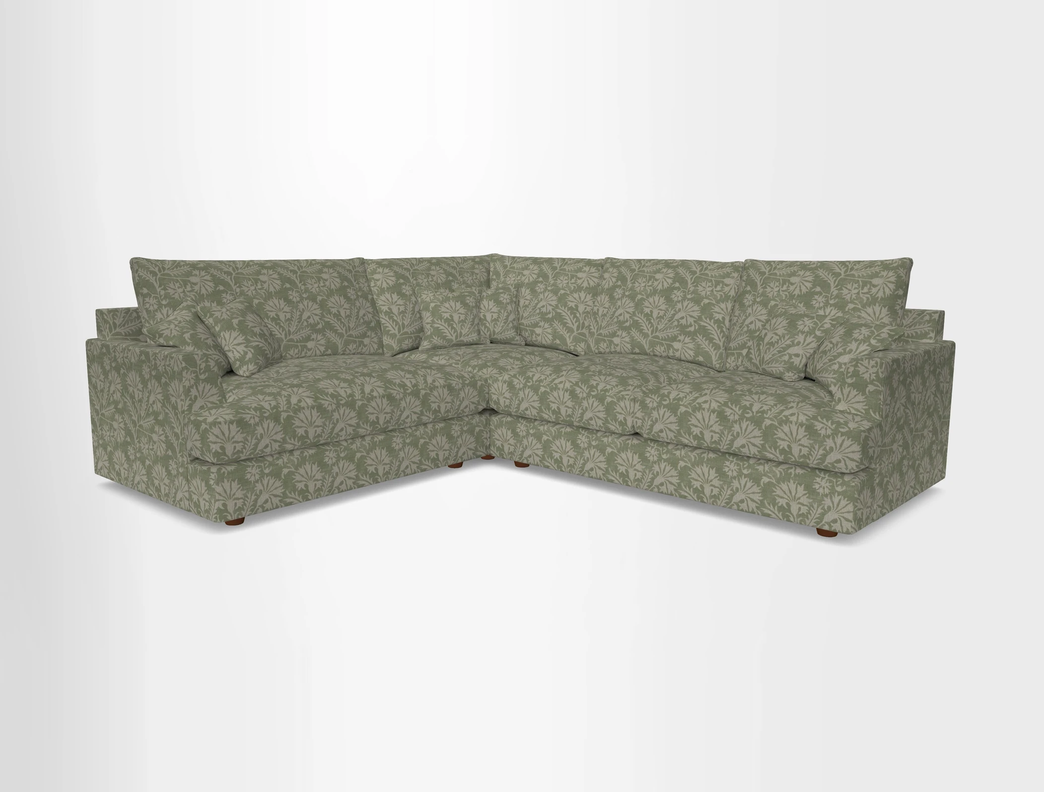Slingsby Medium Fitted Cover Corner Unit RHF in Two Tone Plain Biscuit