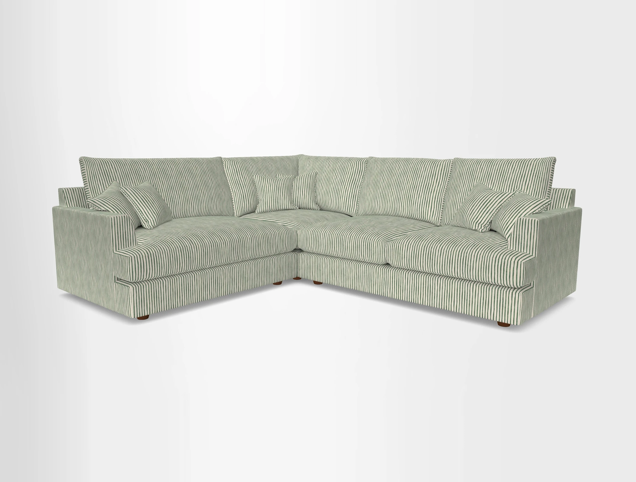 Slingsby Medium Fitted Cover Corner Unit RHF in Two Tone Plain Biscuit