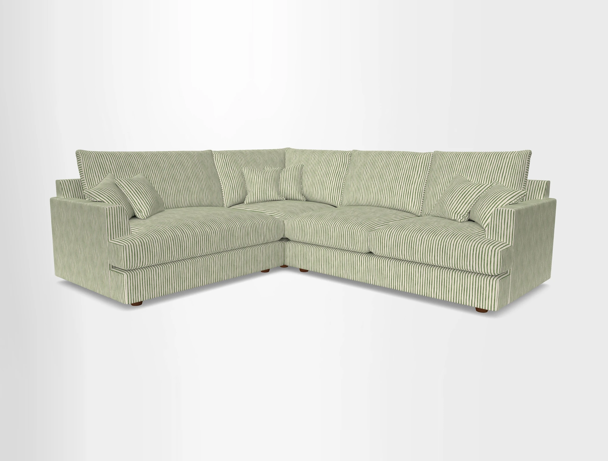 Slingsby Medium Fitted Cover Corner Unit RHF in Two Tone Plain Biscuit