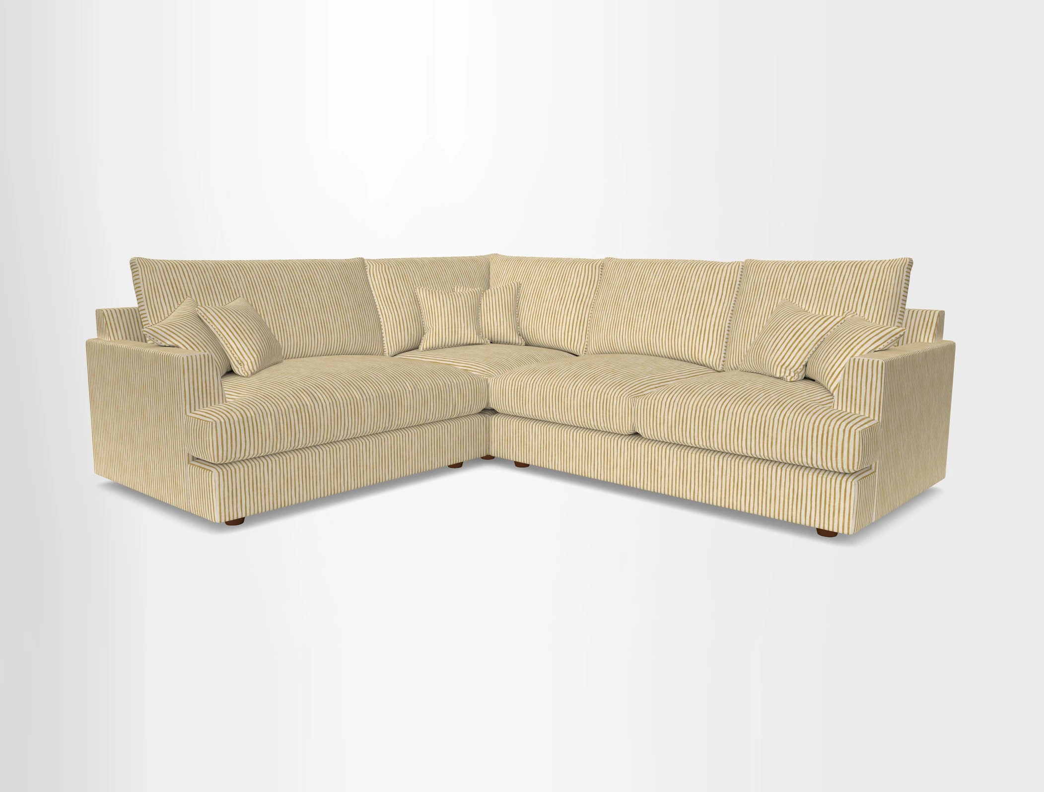 Slingsby Medium Fitted Cover Corner Unit RHF in Two Tone Plain Biscuit