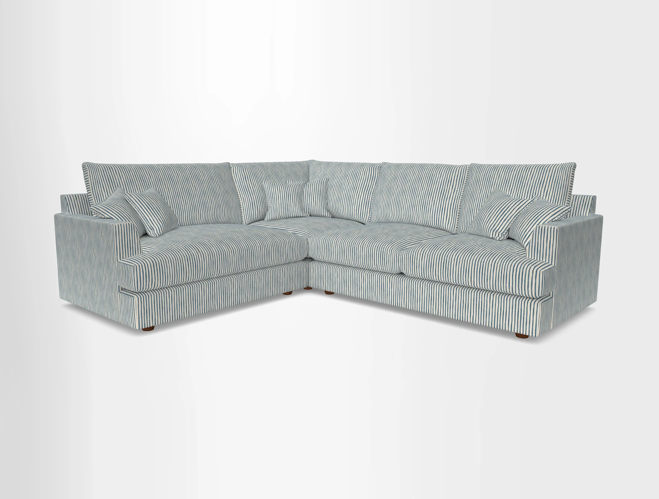 Slingsby Medium Fitted Cover Corner Unit RHF in Two Tone Plain Biscuit