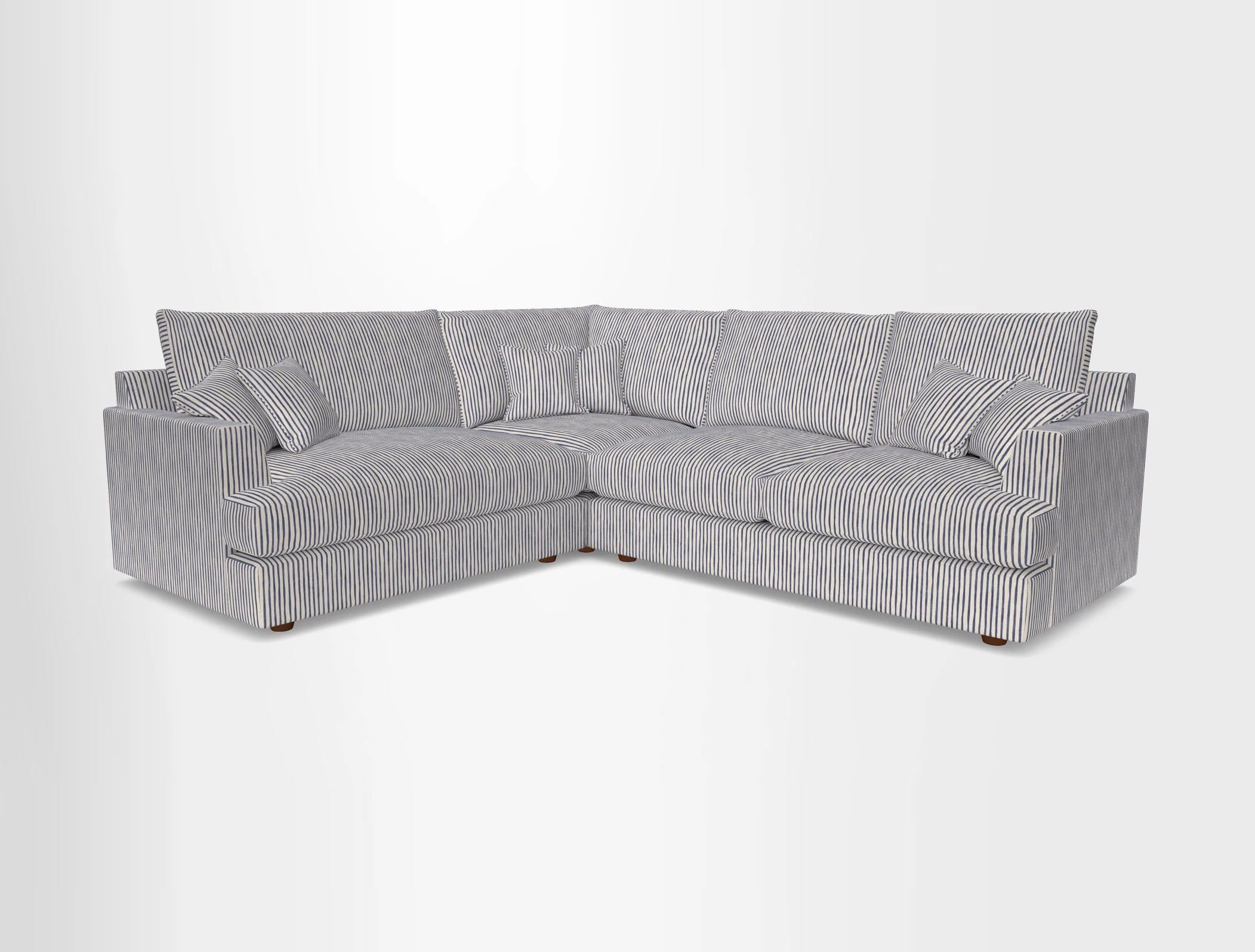 Slingsby Medium Fitted Cover Corner Unit RHF in Two Tone Plain Biscuit