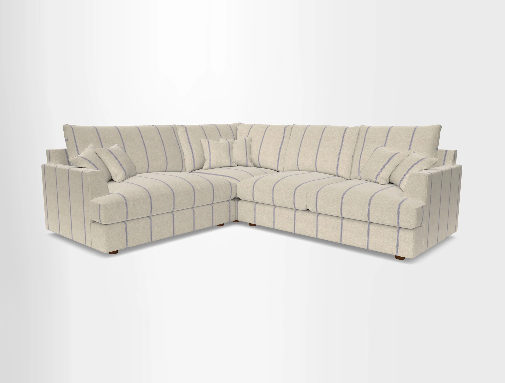 Slingsby Medium Fitted Cover Corner Unit RHF in Two Tone Plain Biscuit