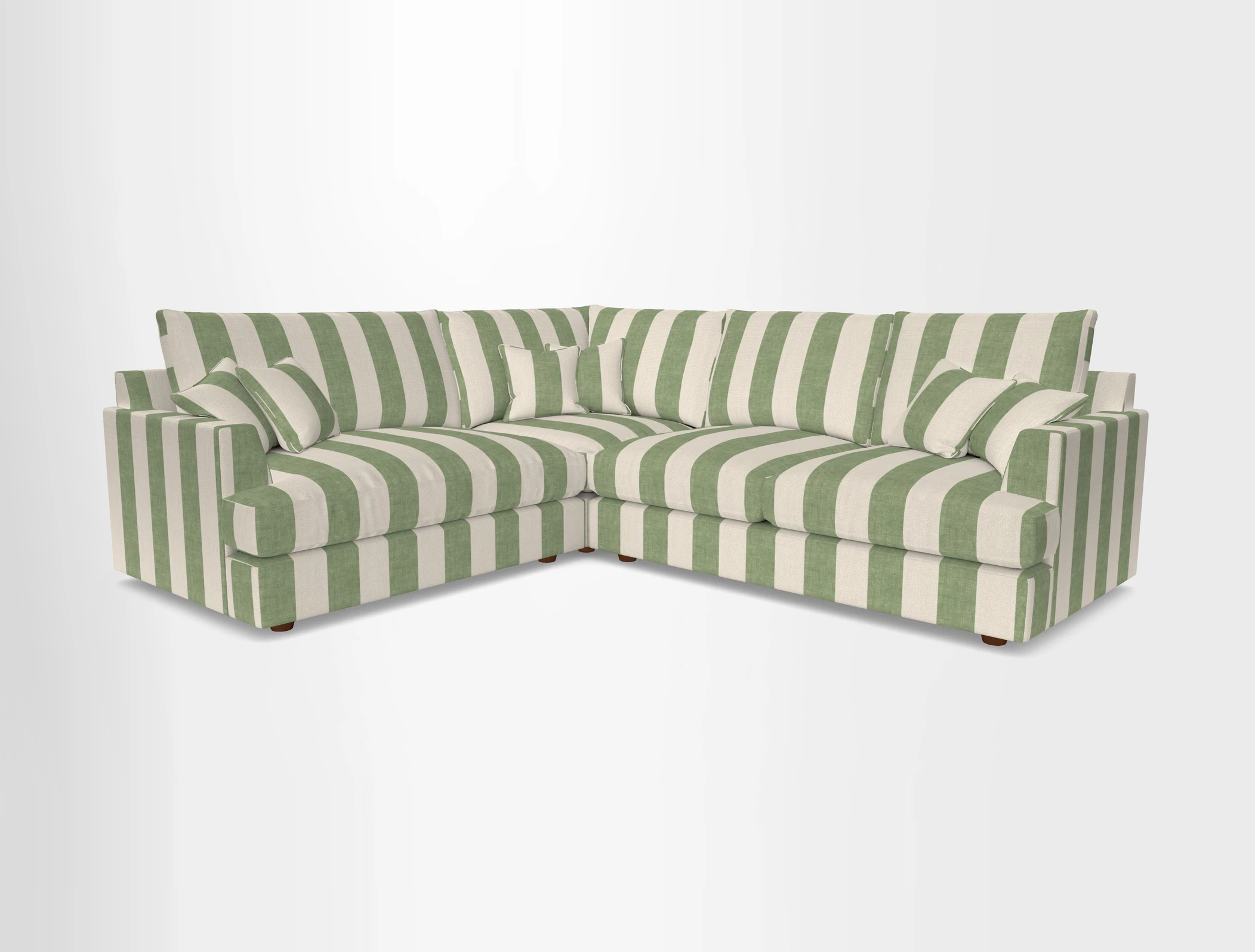Slingsby Medium Fitted Cover Corner Unit RHF in Two Tone Plain Biscuit
