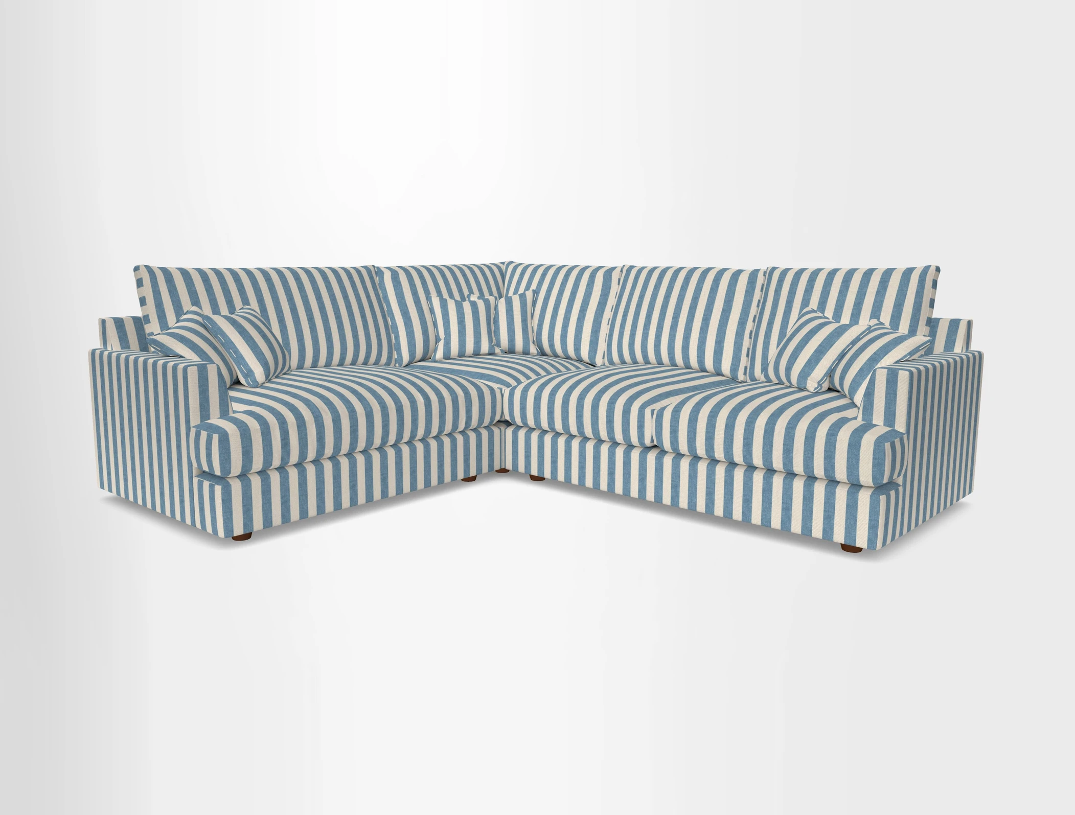 Slingsby Medium Fitted Cover Corner Unit RHF in Two Tone Plain Biscuit
