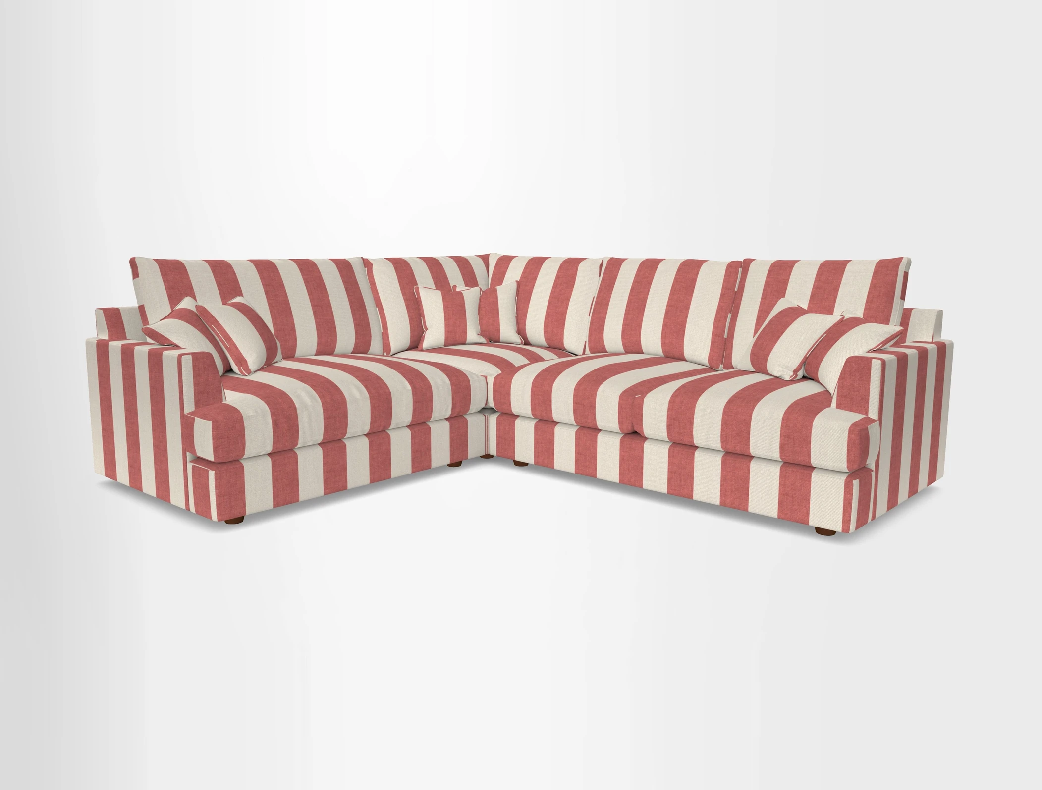Slingsby Medium Fitted Cover Corner Unit RHF in Two Tone Plain Biscuit