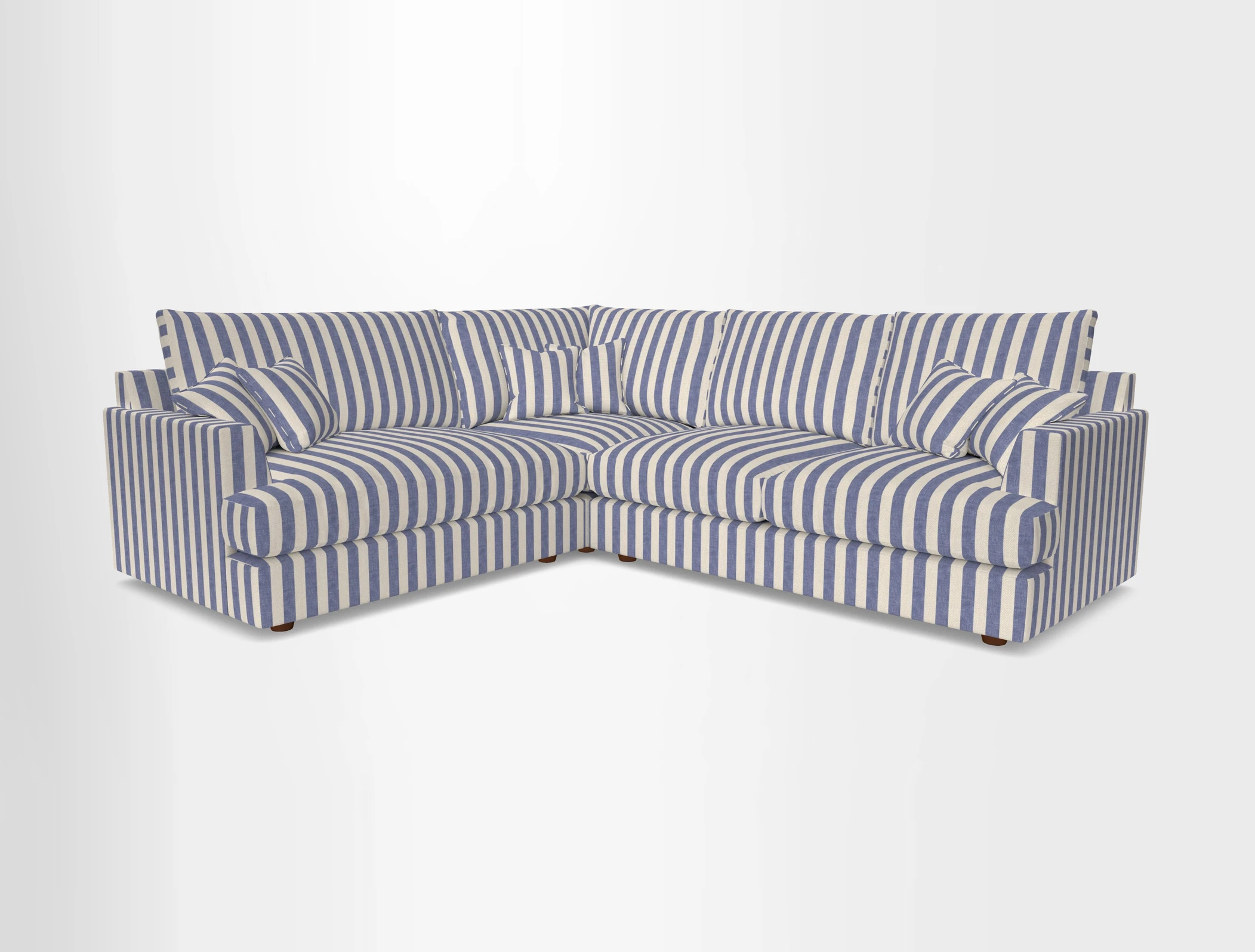 Slingsby Medium Fitted Cover Corner Unit RHF in Two Tone Plain Biscuit