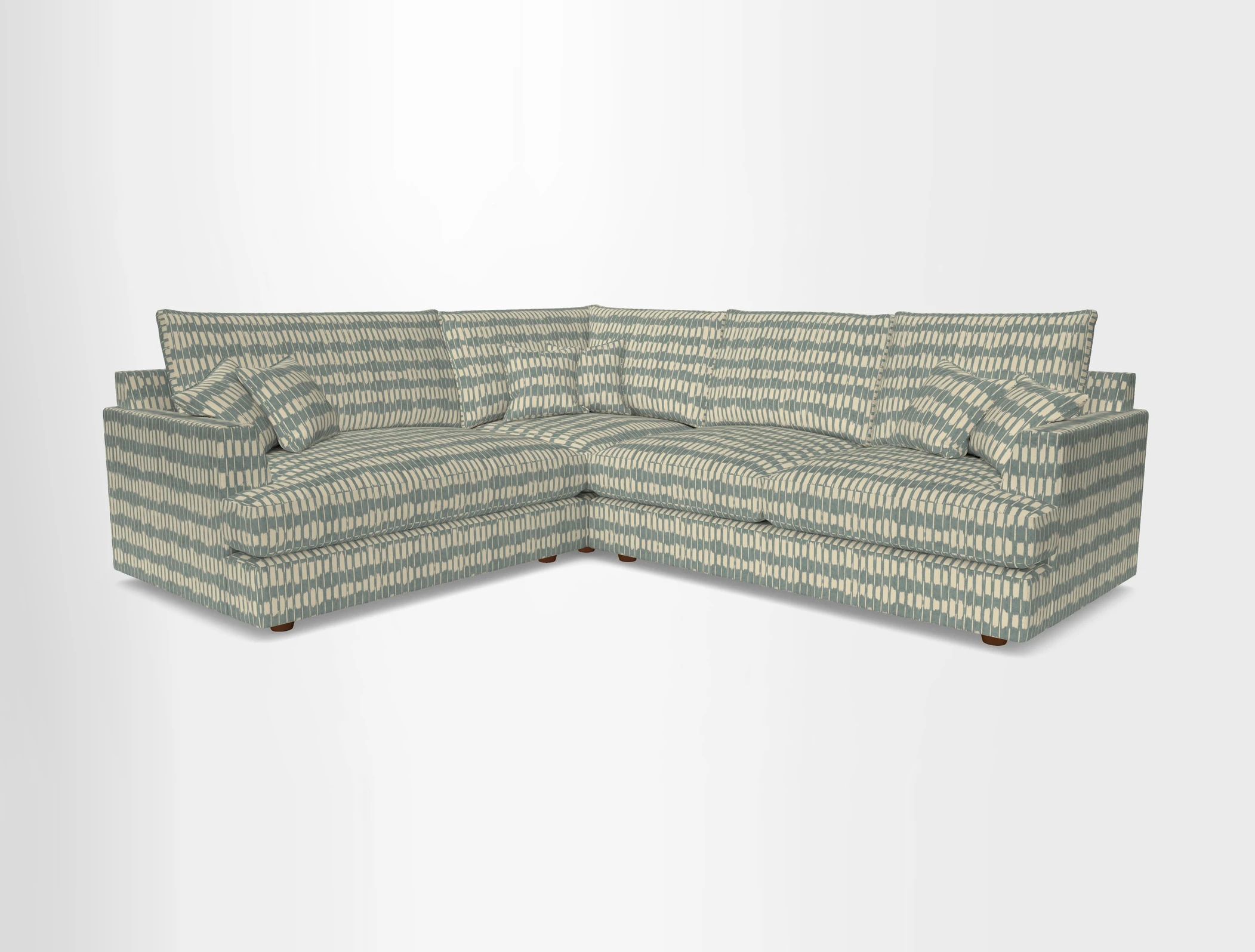 Slingsby Medium Fitted Cover Corner Unit RHF in Two Tone Plain Biscuit
