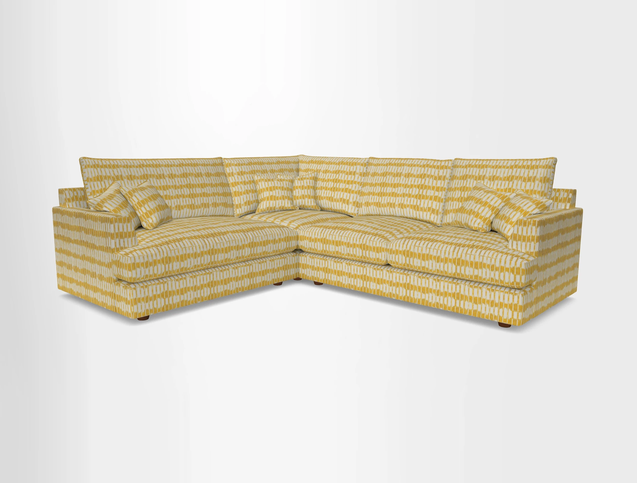 Slingsby Medium Fitted Cover Corner Unit RHF in Two Tone Plain Biscuit
