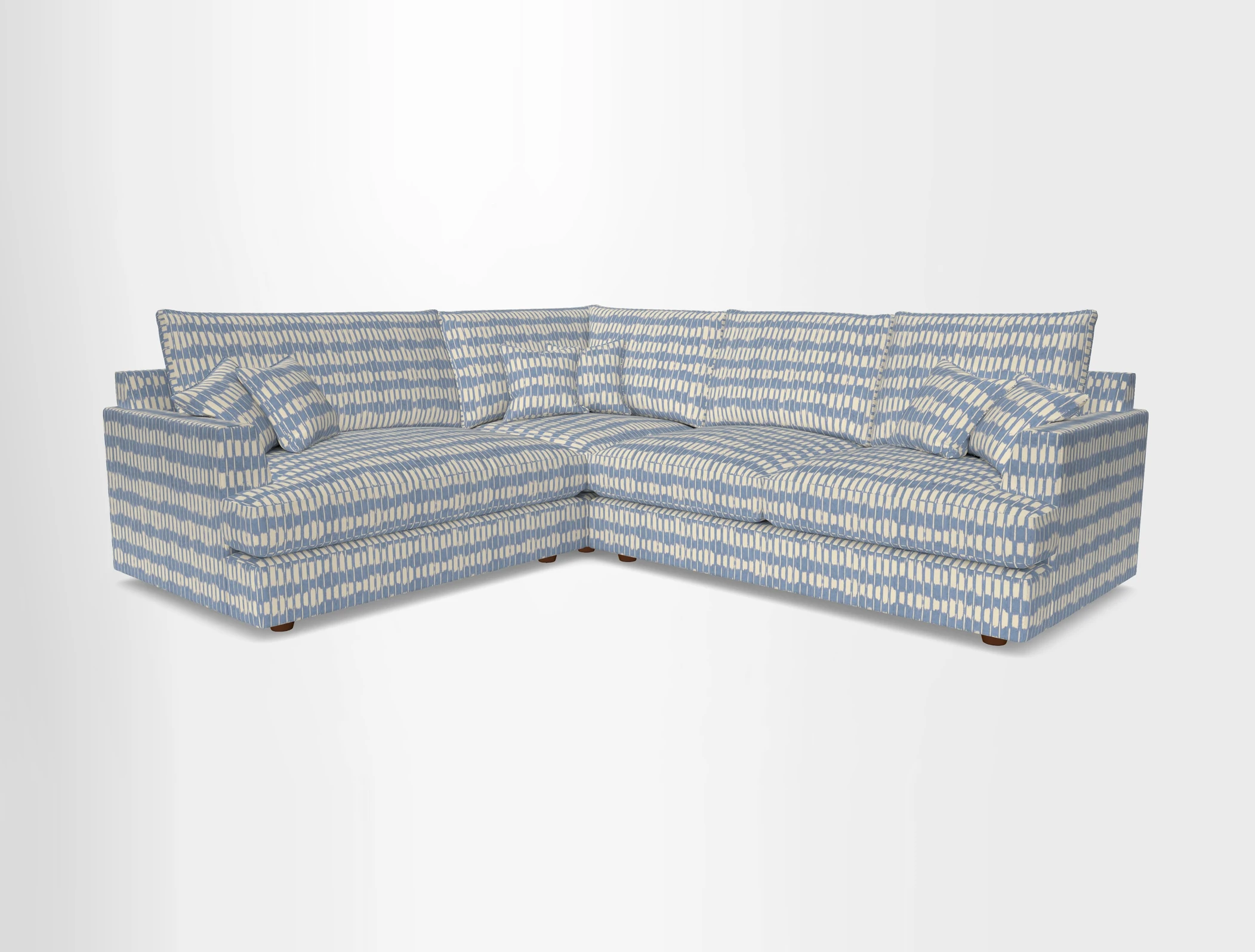 Slingsby Medium Fitted Cover Corner Unit RHF in Two Tone Plain Biscuit